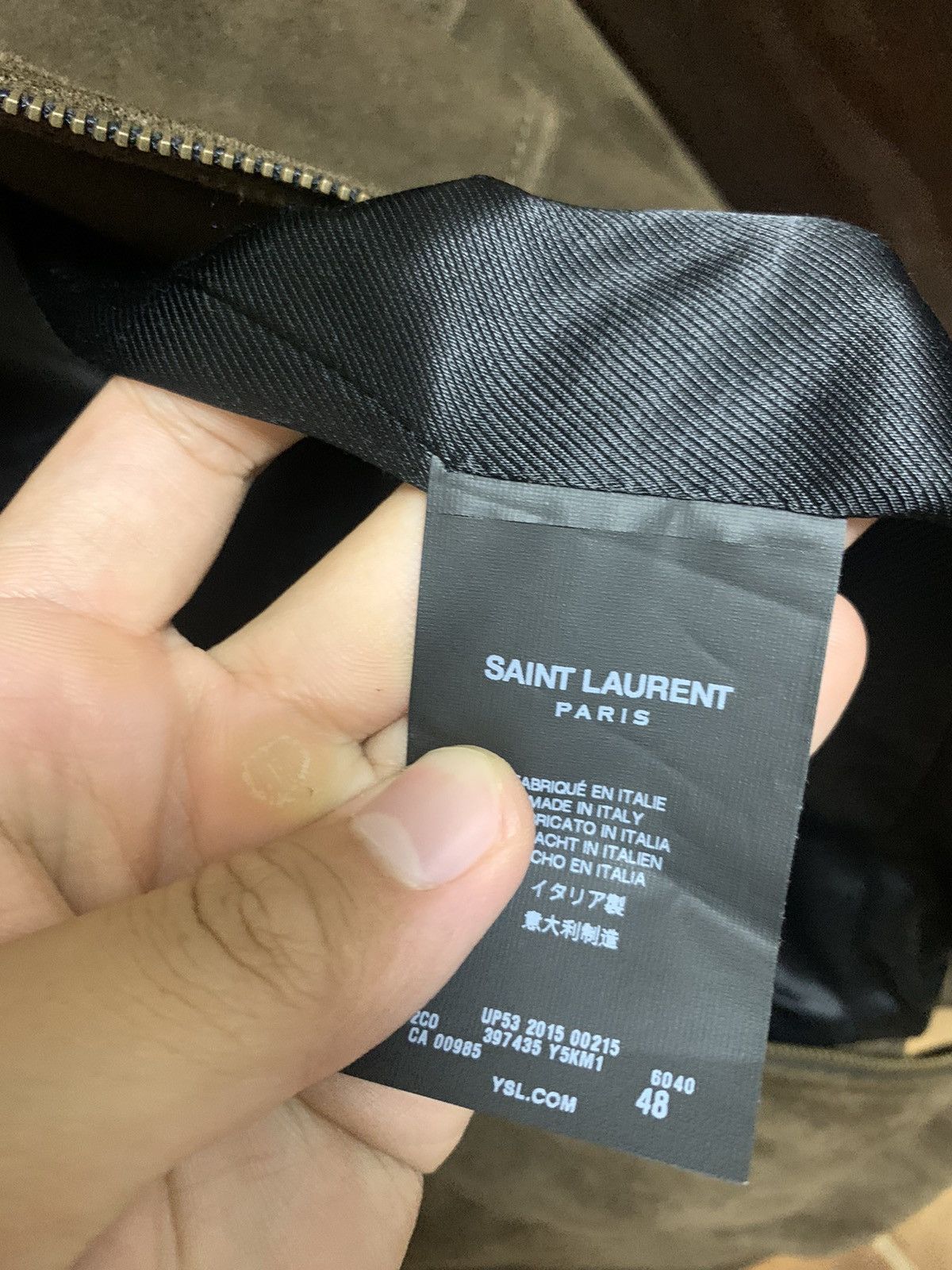 Saint Laurent Paris Saint Laurent 2015FW brown suede cafe racer Size US M / EU 48-50 / 2 - 3 Thumbnail