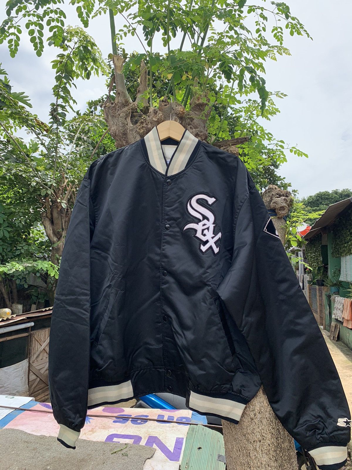 STARTER VARSITY JACKET WHITE SOX