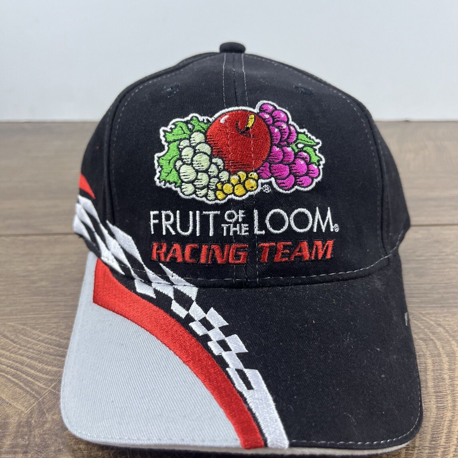 Other Fruit of the Loom Racing 55 Hat Black Cap Hat Adjustable Hat Size ONE SIZE - 4 Thumbnail