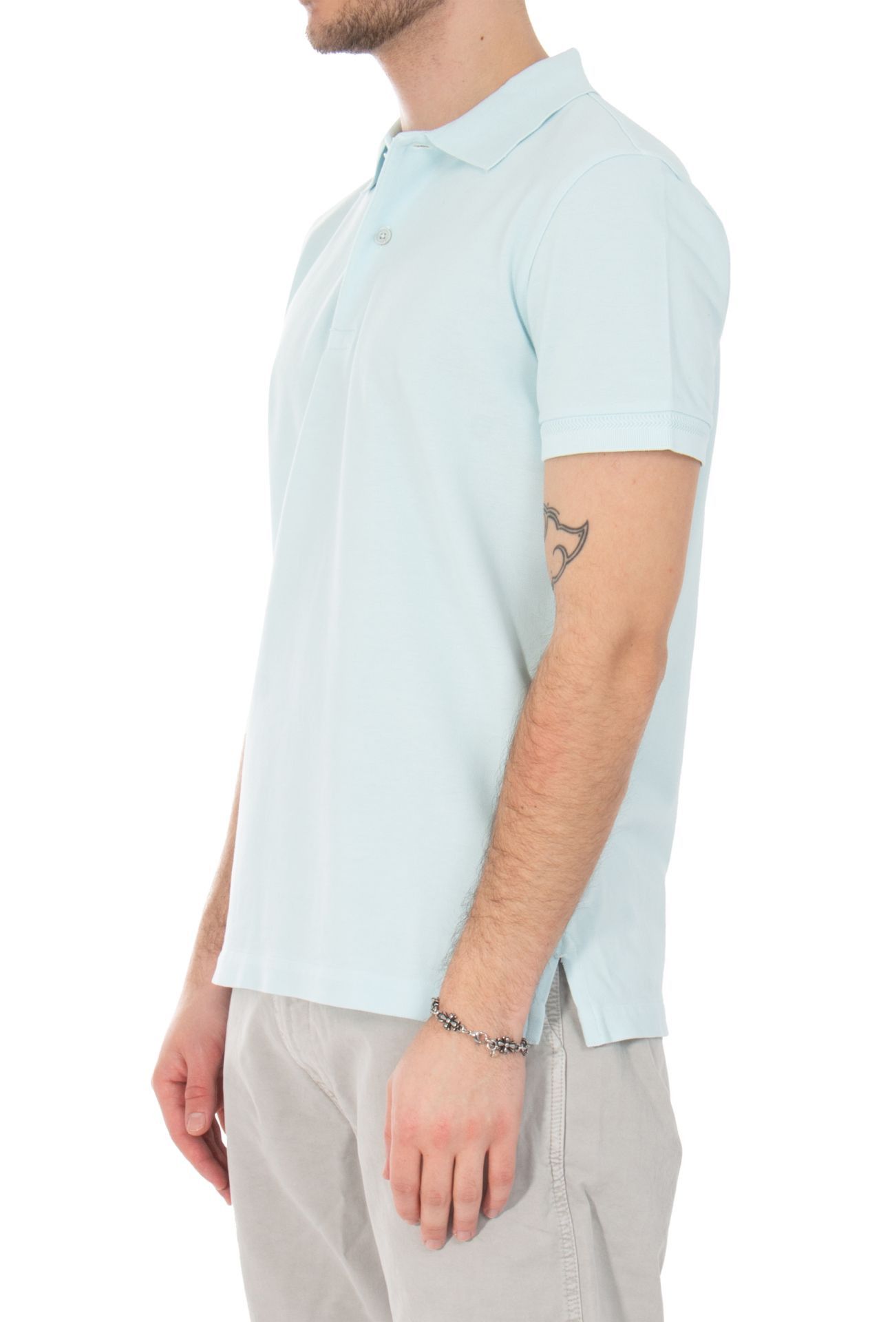 Tom Ford o1loc1c0525 JPS003 Polo Shirt in Light Blue Size US M / EU 48-50 / 2 - 2 Thumbnail
