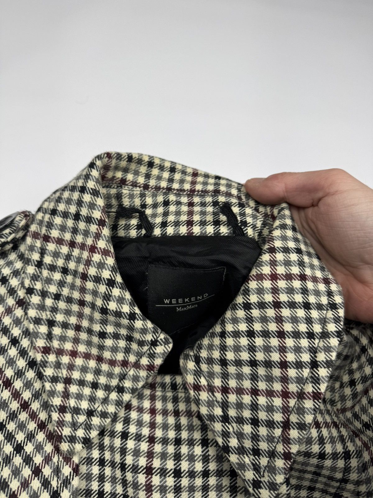 Weekend Max Mara Weekend Max Mara Check Trench Coat Size L / US 10 / IT 46 - 5 Thumbnail
