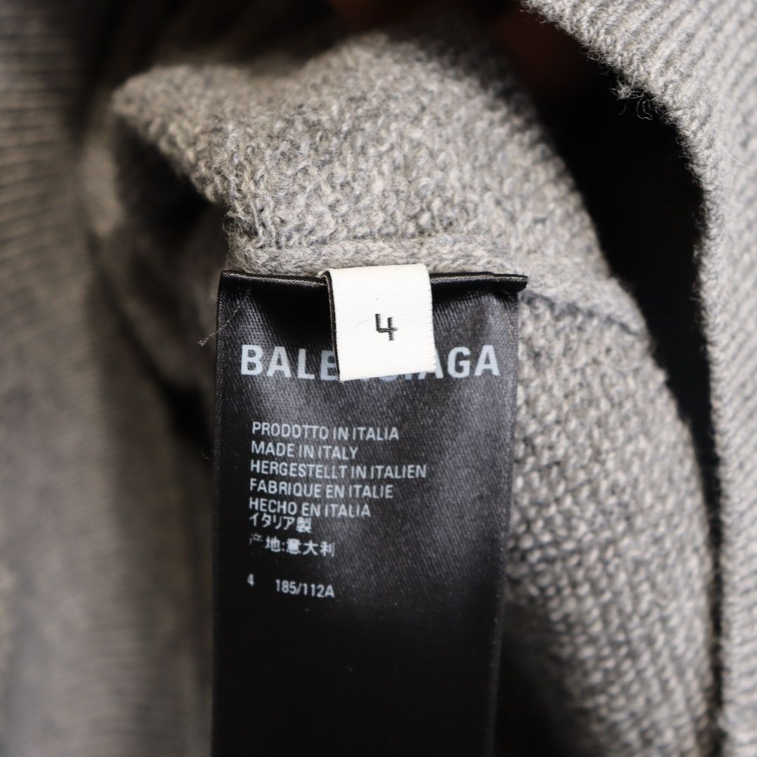 Balenciaga o1rshd1 Cashmere Hoodie in Grey Size US XL / EU 56 / 4 - 7 Thumbnail