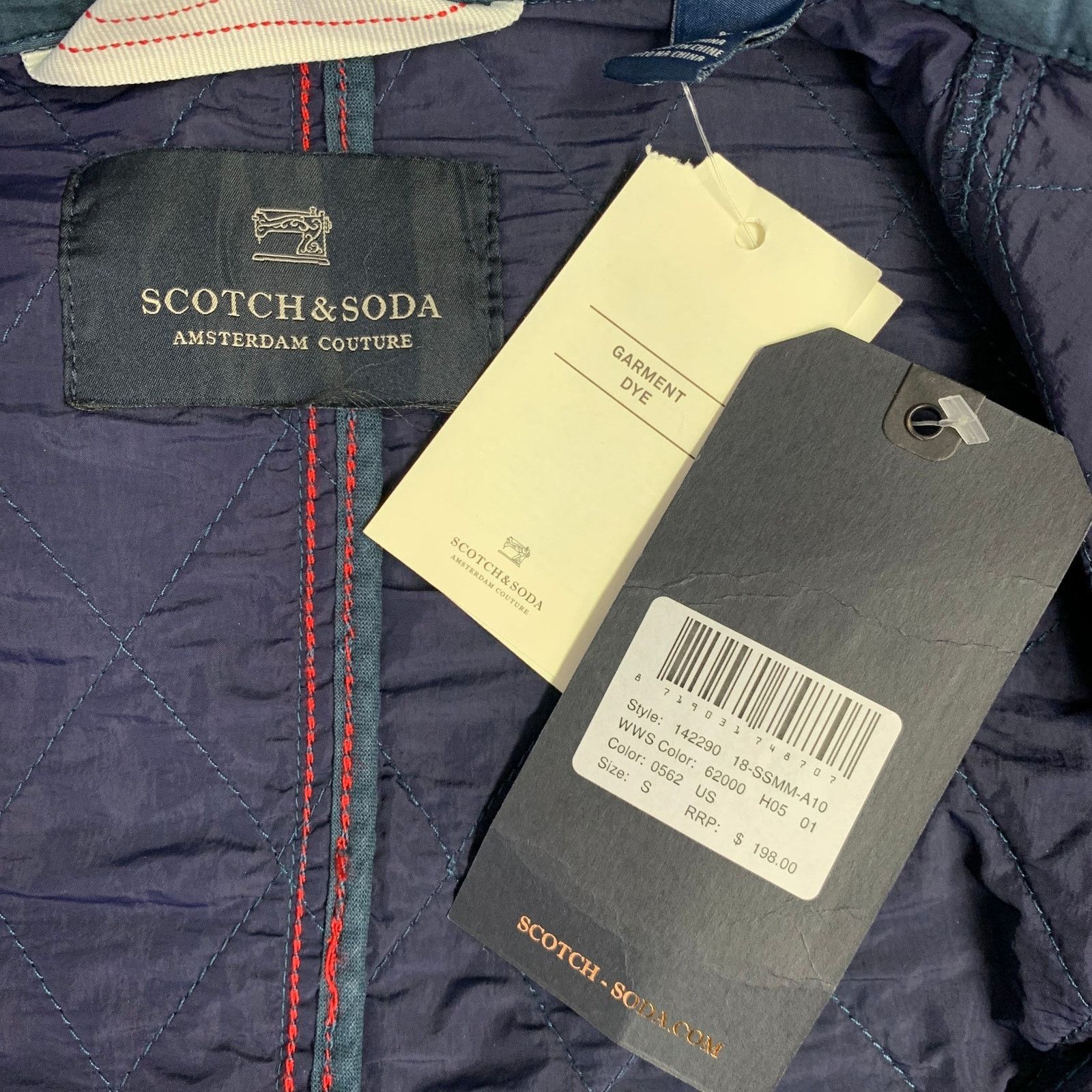 Scotch & Soda SCOTCH AND SODA Size S Blue Quilted Jacket Size US S / EU 44-46 / 1 - 4 Thumbnail