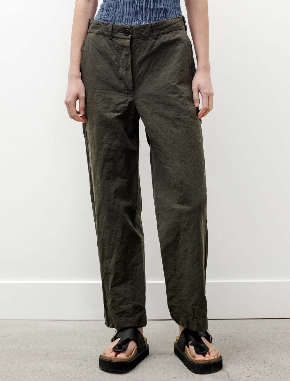 Casey Casey Casey Casey Bee Pants Washed Olive Khaki Trousers Pantalon Size 27" / US 4 / IT 40 - 1 Thumbnail