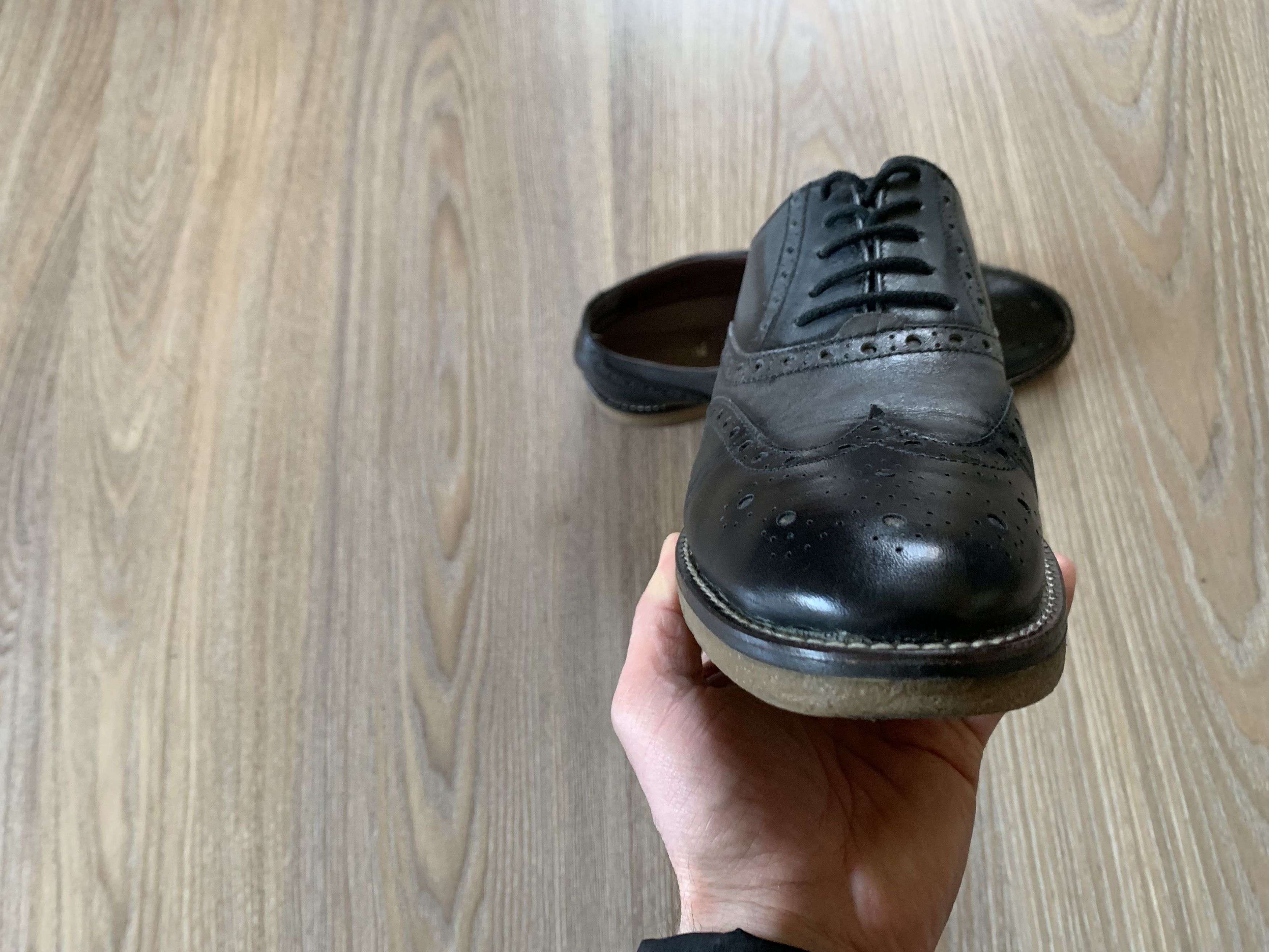 Baldinini × Vintage Men's Baldinini Trend Vintage Brogs Size US 8 / EU 41 - 4 Thumbnail