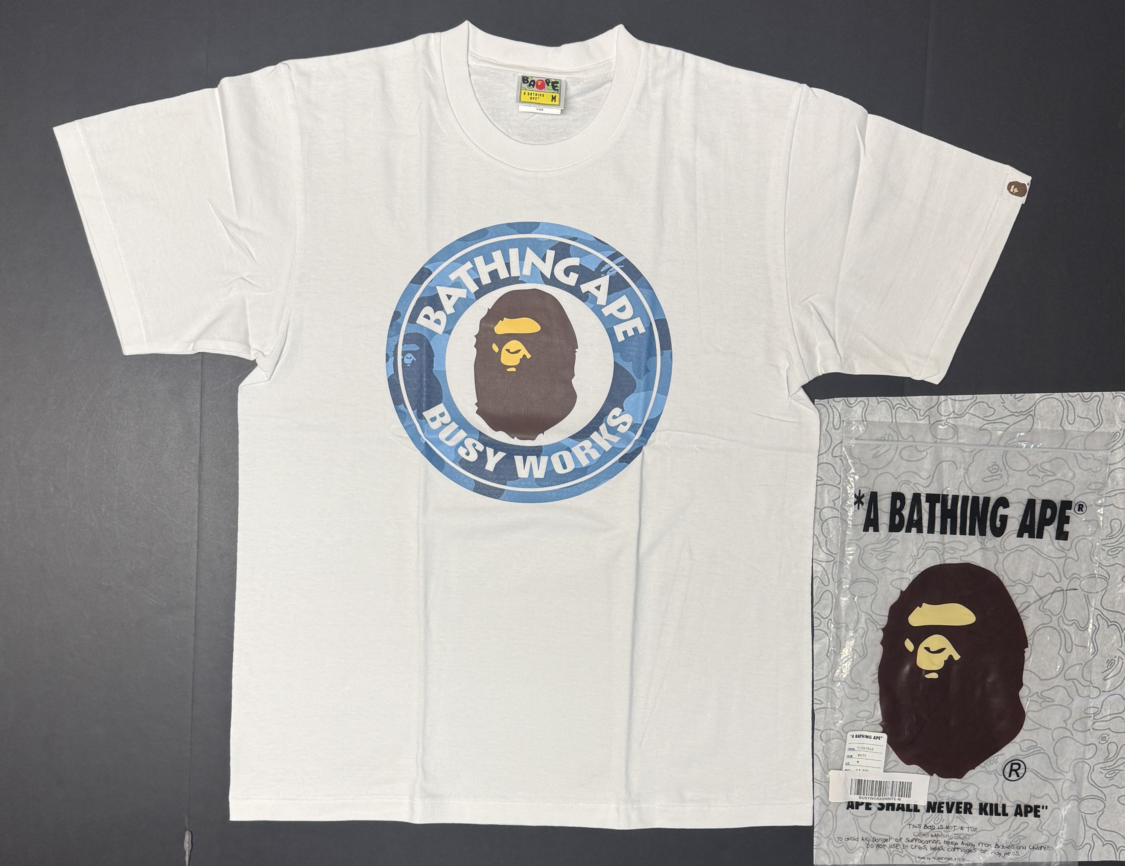 Bape BAPE Honeycomb Camo Busy Works Tee Size US M / EU 48-50 / 2 - 1 Thumbnail