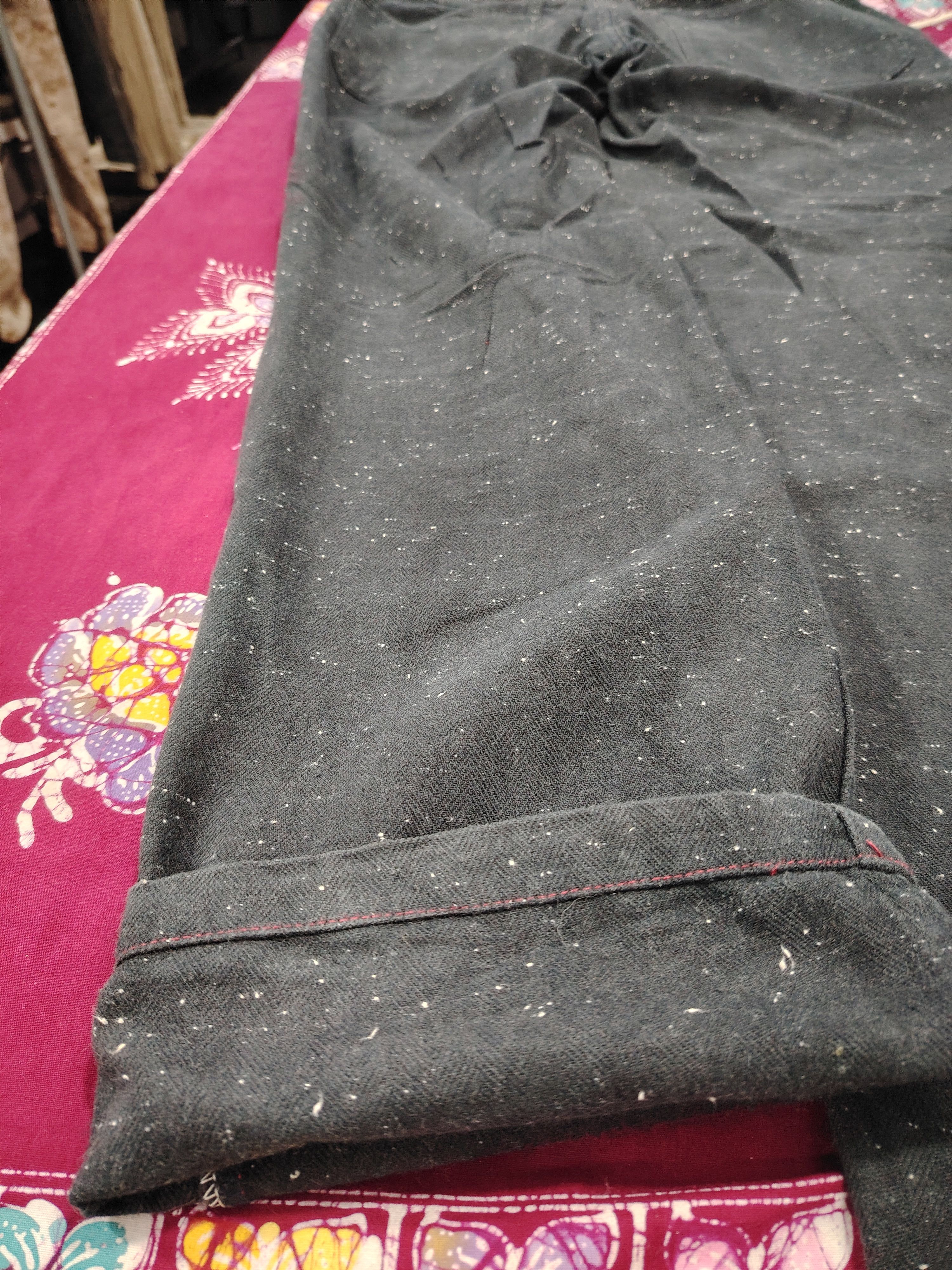 Global Work × Vintage SNOW WASH GLOBAL WORK BAKER PANTS Size US 33 - 8 Thumbnail