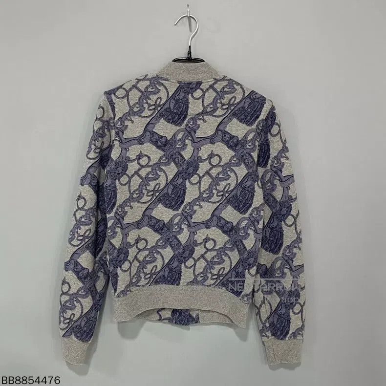 Hermes Hermes Wool Printed Zip-up Jacket Size XS / US 0-2 / IT 36-38 - 3 Thumbnail