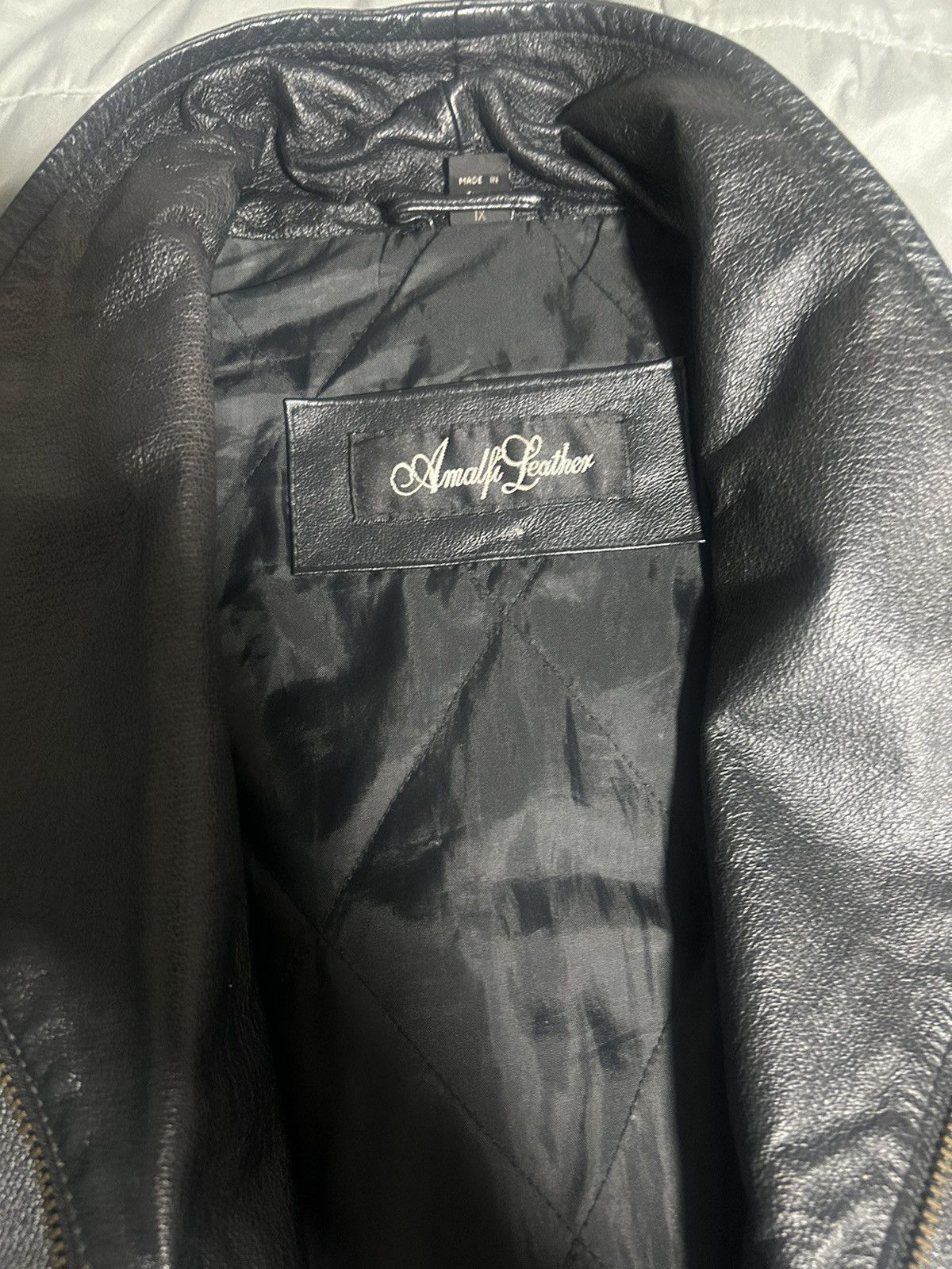 Other Black Amalfi Leather Jacket Size US XL / EU 56 / 4 - 2 Thumbnail
