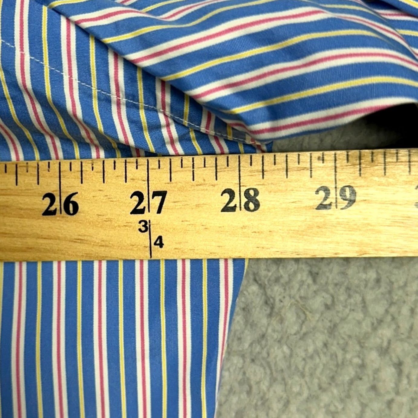 Ralph Lauren Ralph Lauren Shirt Mens 2XL Blue Classic Fit Button Down Stripe Pony Long Sleeve Size US XXL / EU 58 / 5 - 6 Thumbnail