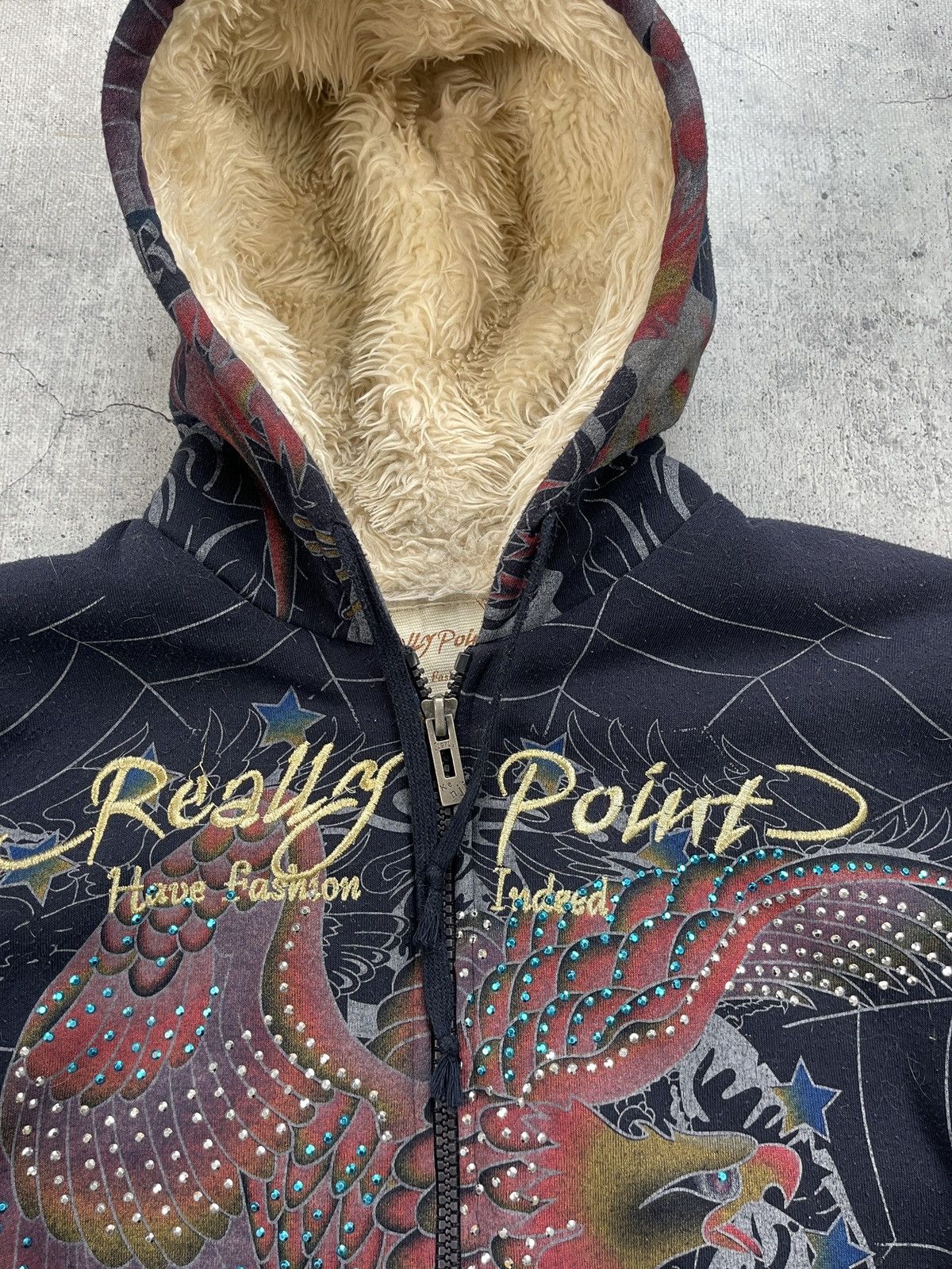 Japanese Brand Really Point Zip Hoodie y2k avant garde | Grailed