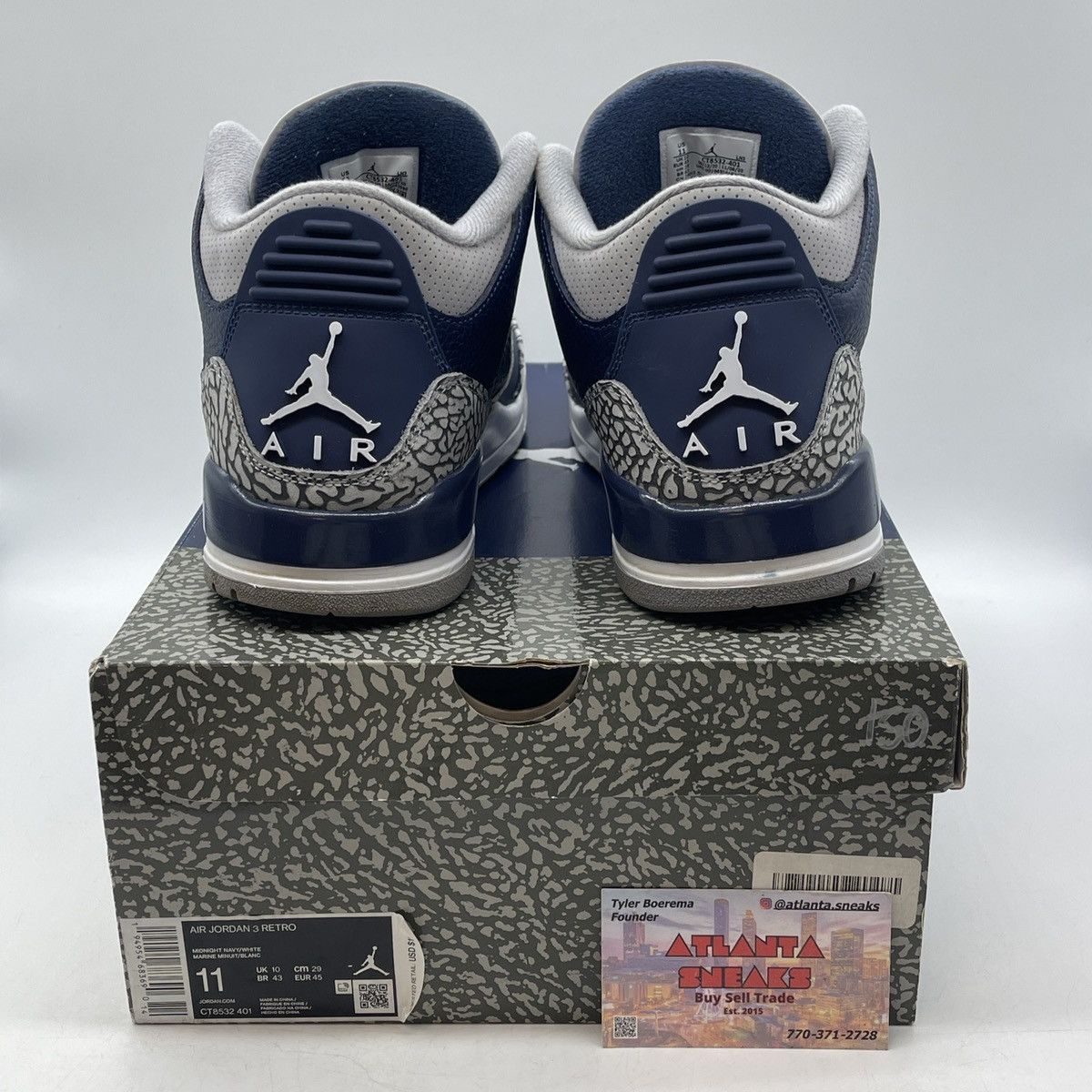Jordan Brand Air Jordan 3 Georgetown Size US 11 / EU 44 - 3 Thumbnail