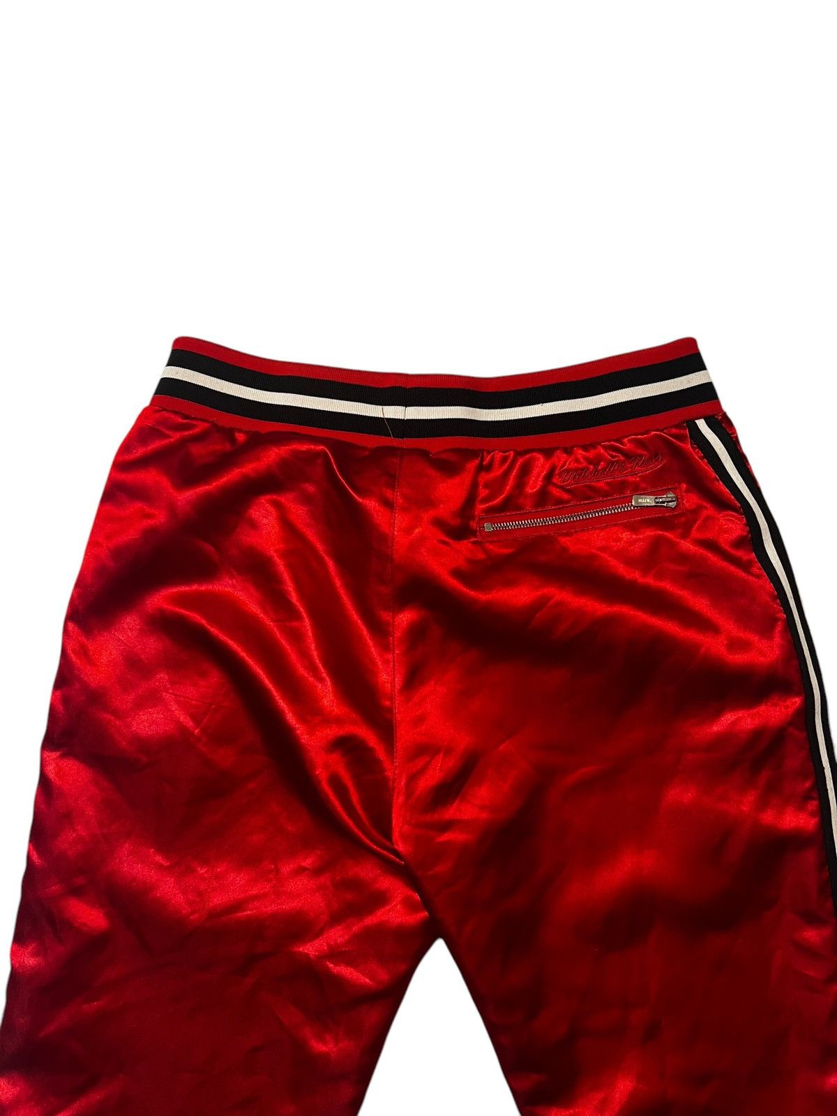 Kith × Mitchell & Ness Heat Pant Red Satin Size US 32 / EU 48 - 4 Thumbnail