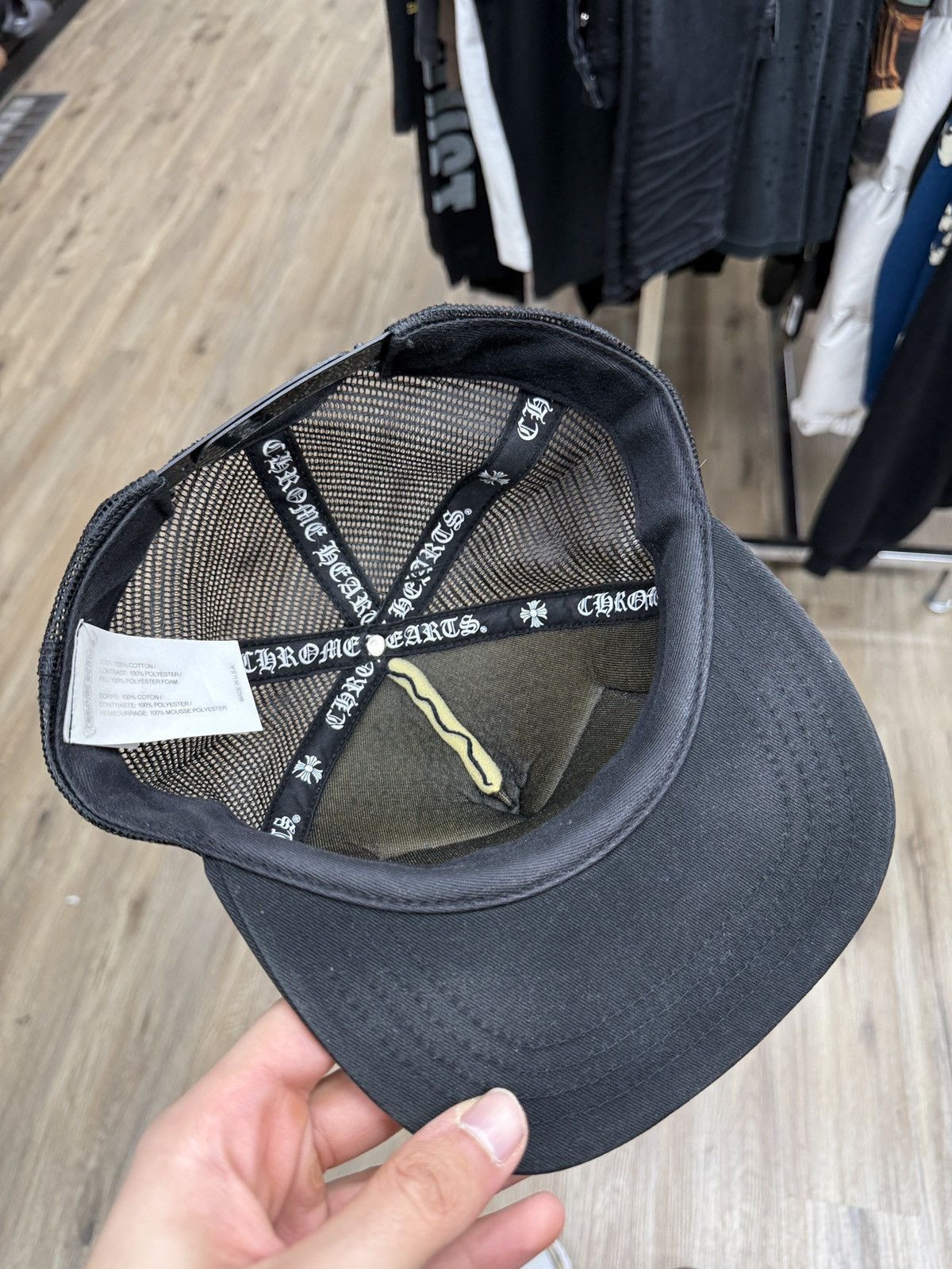 Chrome Hearts Chrome Hearts Black Trucker Hat Size ONE SIZE - 5 Thumbnail