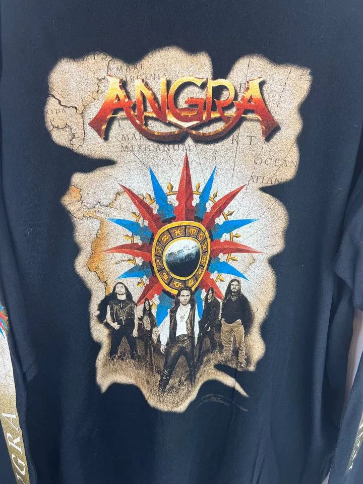 Vintage VINTAGE 90s ANGRA Long Sleeve t shirt Metal Band Concert Size US XL / EU 56 / 4 - 6 Thumbnail