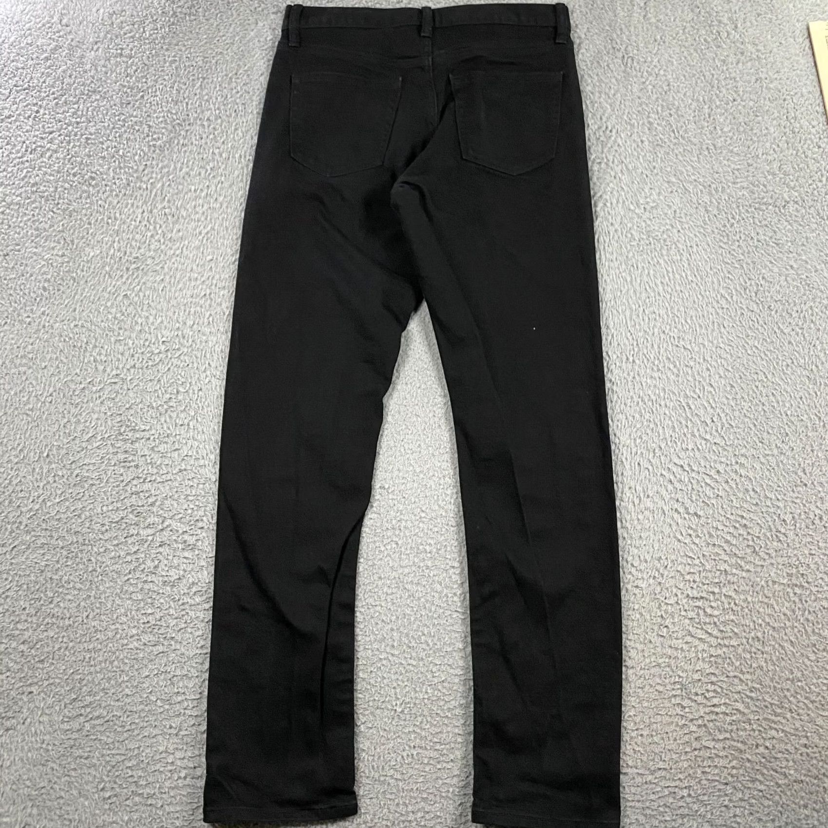 Uniqlo Uniqlo Jeans Mens 29x32 Slim Straight Denim Black 5-Pocket Tight Fit Mid Rise Selvage Jean Size US 29 - 6 Thumbnail