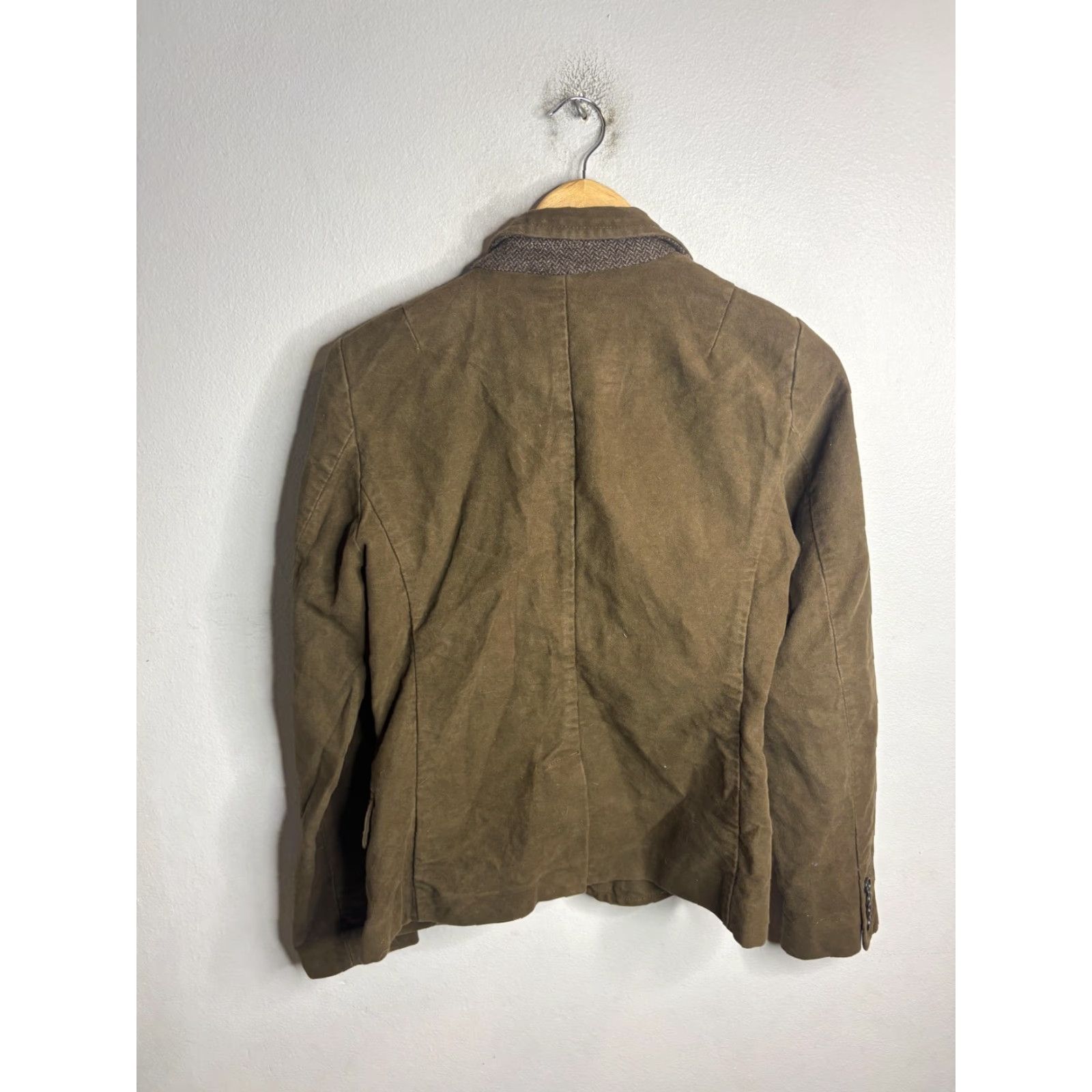 J.Crew J.CREW Blazer Womens L Brown Cotton Twill 3 Button Tailored Casual Jacket Size L / US 10 / IT 46 - 5 Thumbnail