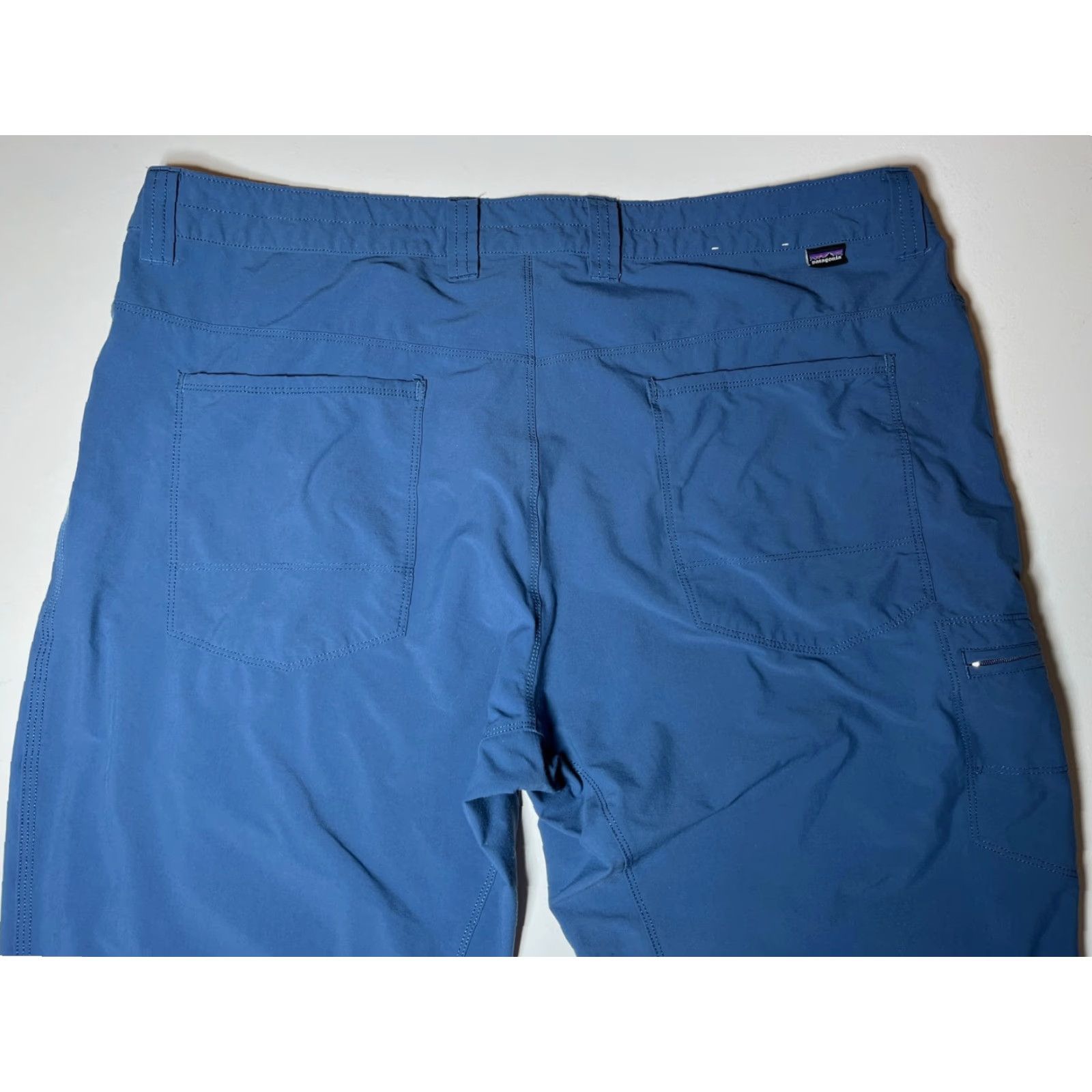 Patagonia Patagonia Men's Quandary Pants 40x30 Regular Blue Solid Hiking Style 55175 Outdoors Lightweight Pockets Men’s Jeans/Activewear Summer Spring Fall Size US 40 / EU 56 - 6 Thumbnail
