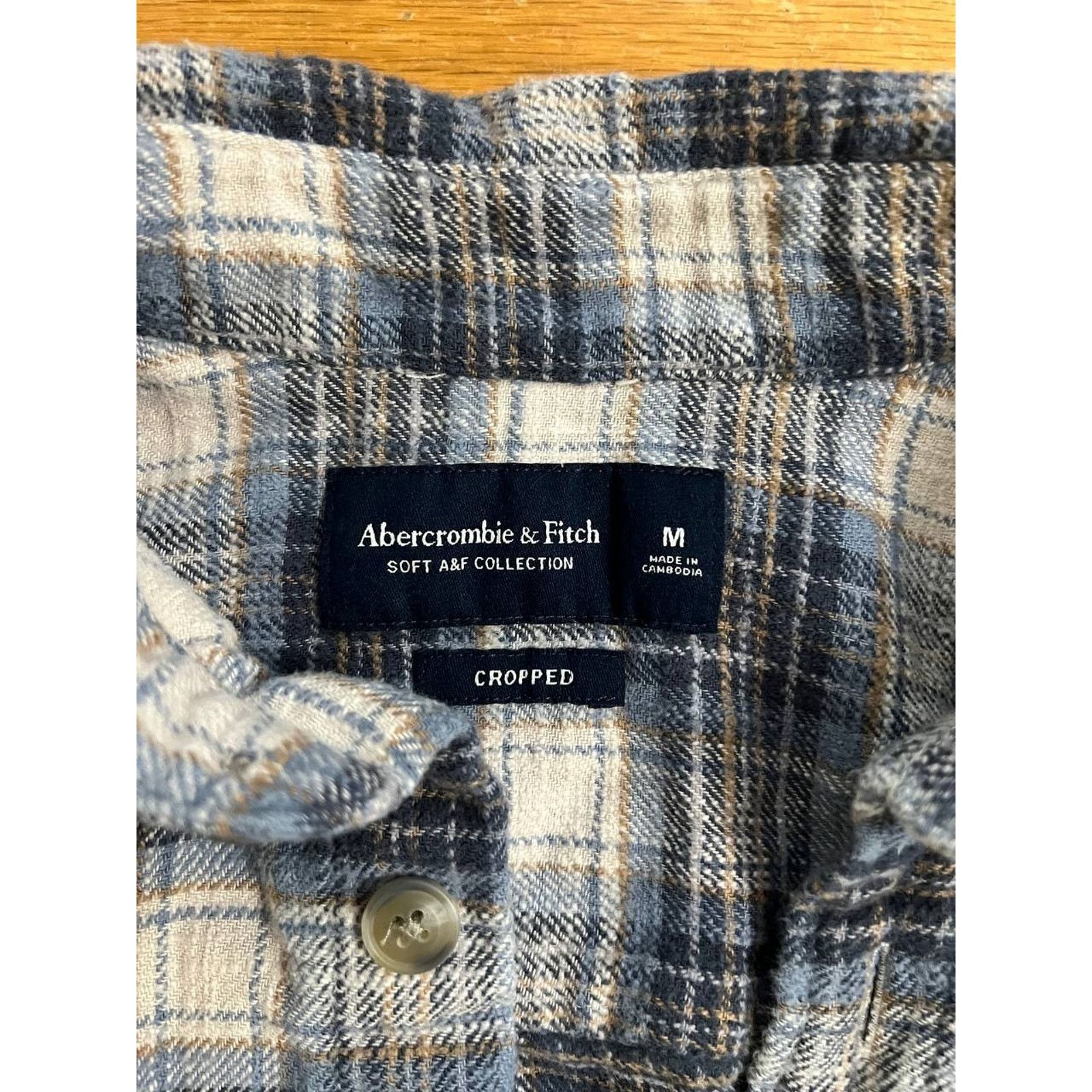 Abercrombie & Fitch Abercrombie & Fitch Shirt blue plaid Medium A001579 Size M / US 6-8 / IT 42-44 - 3 Thumbnail