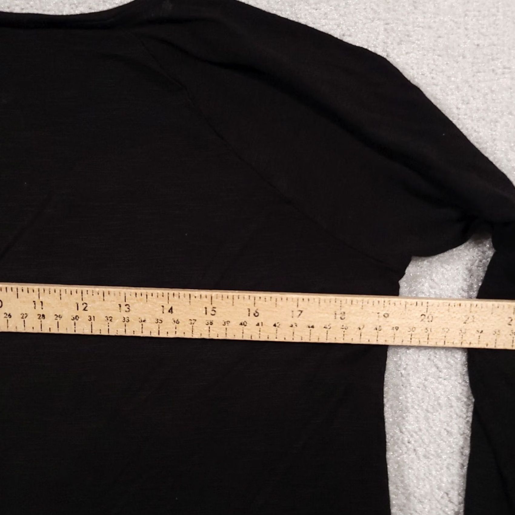 Vintage Chicos Shirt Women's Small Black Textured Boho Casual Long Sleeve Stretch 0 US Size S / US 4 / IT 40 - 7 Thumbnail