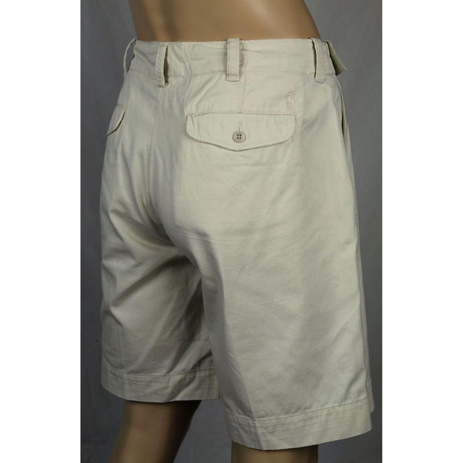 Polo Ralph Lauren Polo Ralph Lauren Cream Flat Front Cotton Shorts Pony NWT 42 Mens Ivory 100% Cotton Casual Shorts Flat Front Pony NWT 42 Size US XL / EU 56 / 4 - 2 Thumbnail