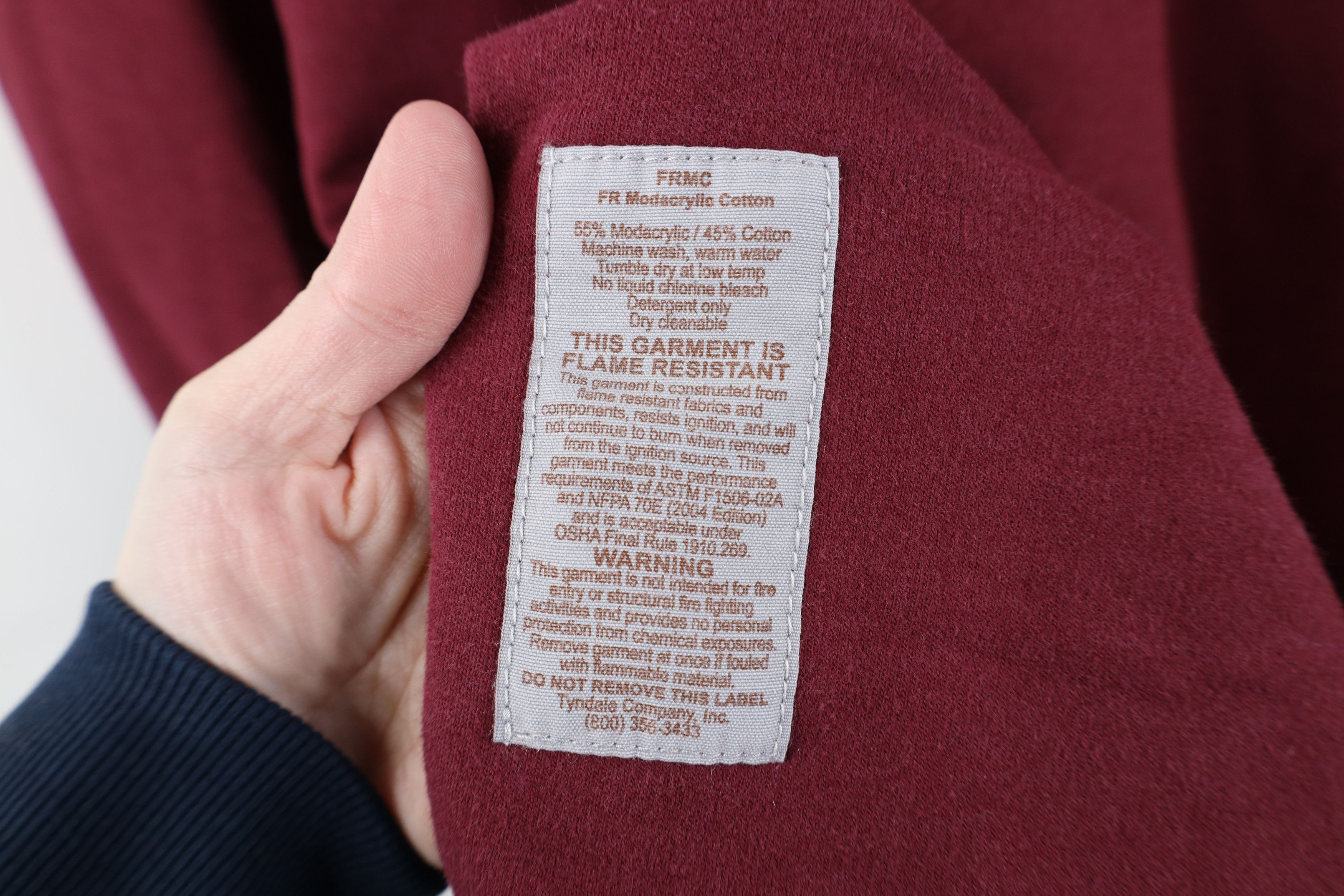 Vintage Tyndale FR Fire Flame Resistant Heavyweight Henley T-Shirt Size US XL / EU 56 / 4 - 8 Thumbnail