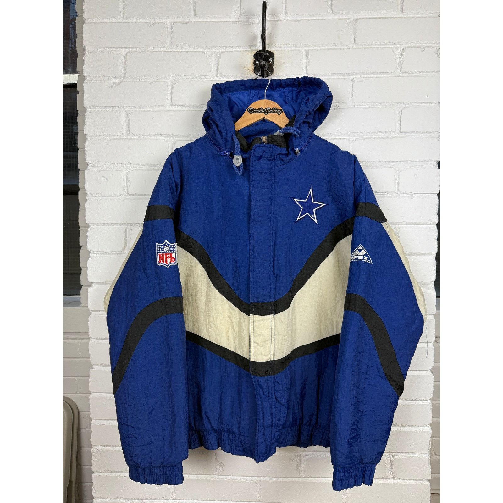 Vintage Vintage 90s Dallas Cowboys NFL Apex One Jacket Size L Size US L / EU 52-54 / 3 - 1 Thumbnail