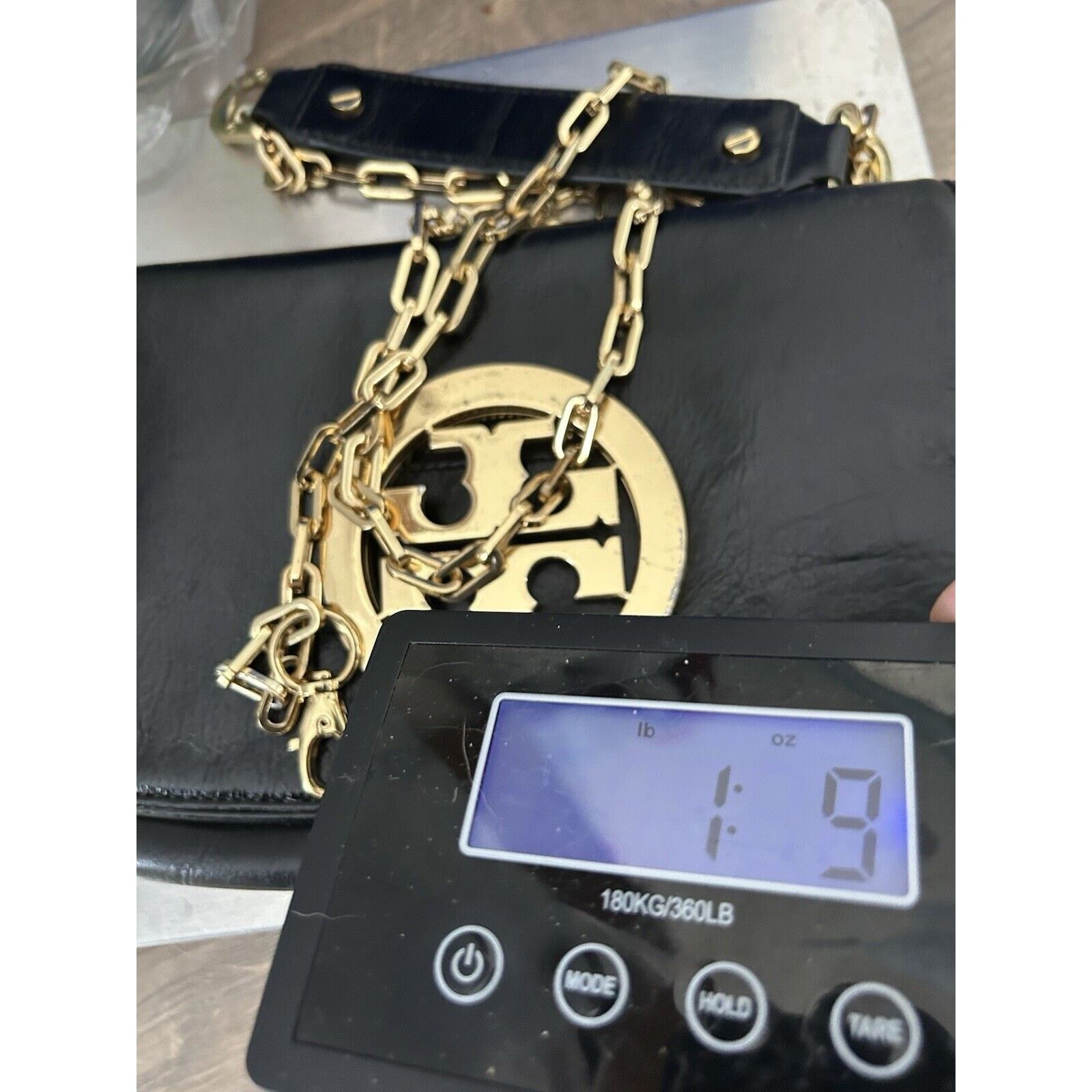 Tory Burch Tory Burch Reva Black Leather Crossbody Clutch Purse Bag Size ONE SIZE - 11 Thumbnail