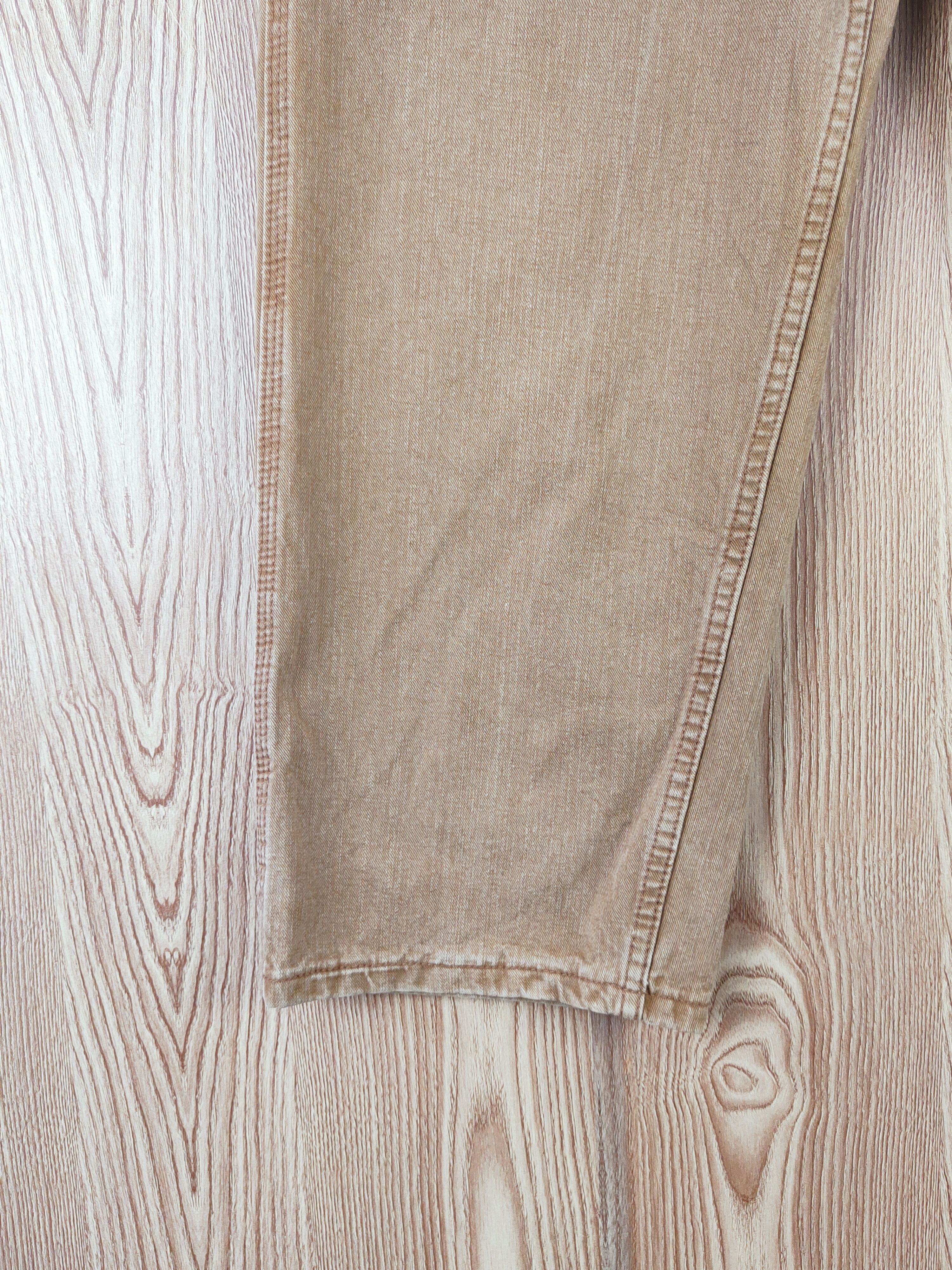 Lee Lee Dungarees Carpenter Brown Distressed Ripped Jeans #W109 Size US 32 / EU 48 - 4 Thumbnail