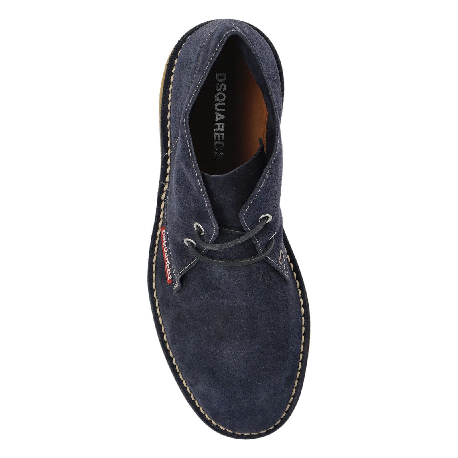 Dsquared2 DSQUARED2 Navy Blue Suede Ankle Boots New & Authentic (Men's Size US 12 / EU 45 - 4 Thumbnail