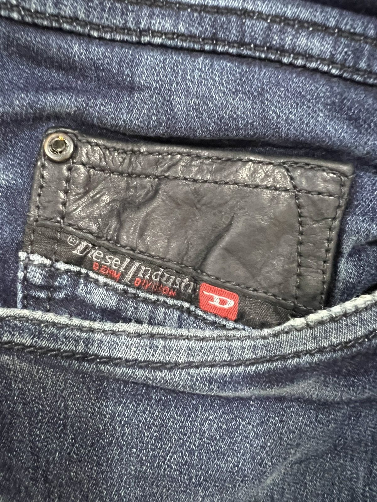Diesel 🔥Diesel Industry Sweatpant Distressed Denim Size US 35 - 14 Thumbnail