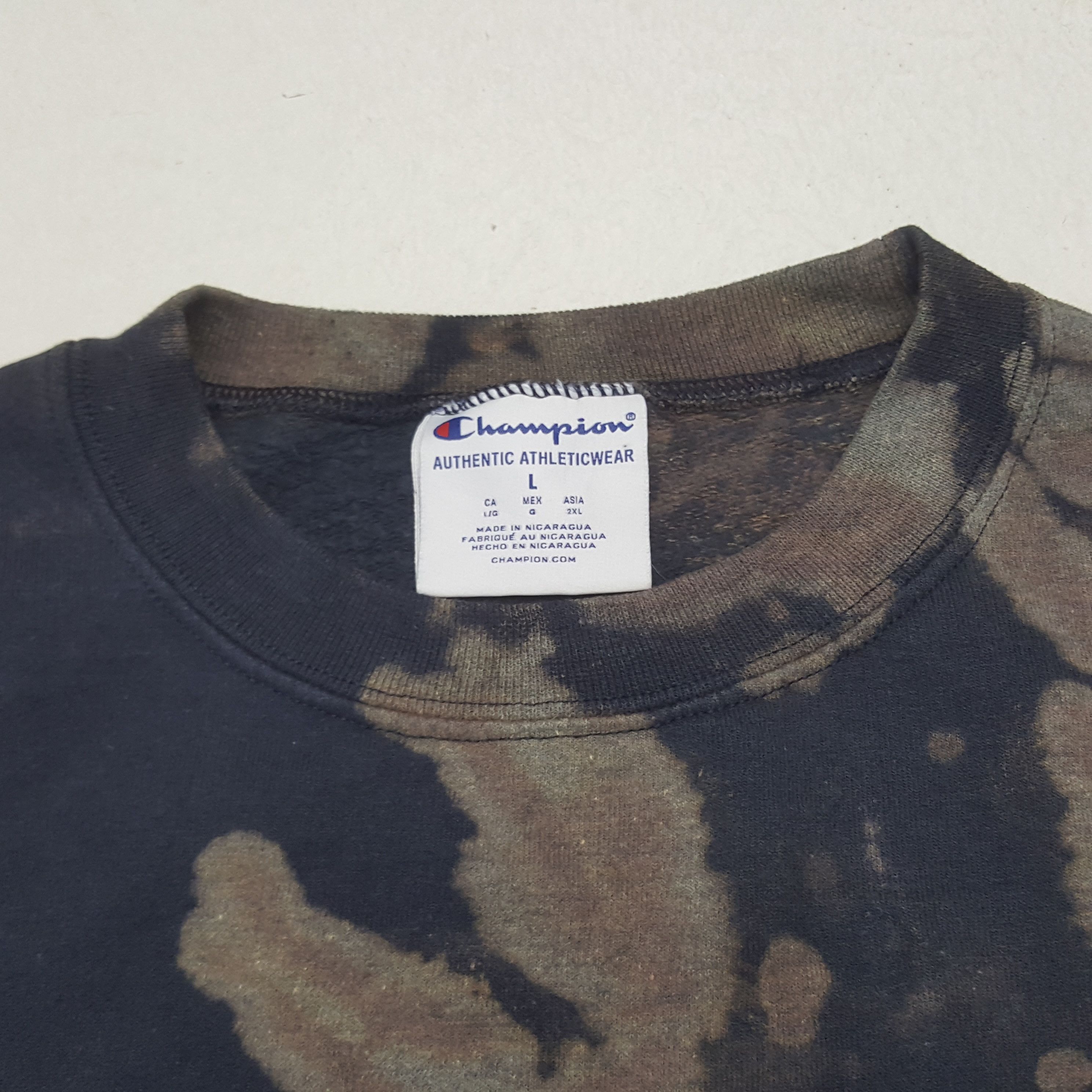 Champion × Designer × Vintage Vintage West Virginia Football Acid Wash Sweatshirt Size US L / EU 52-54 / 3 - 4 Thumbnail