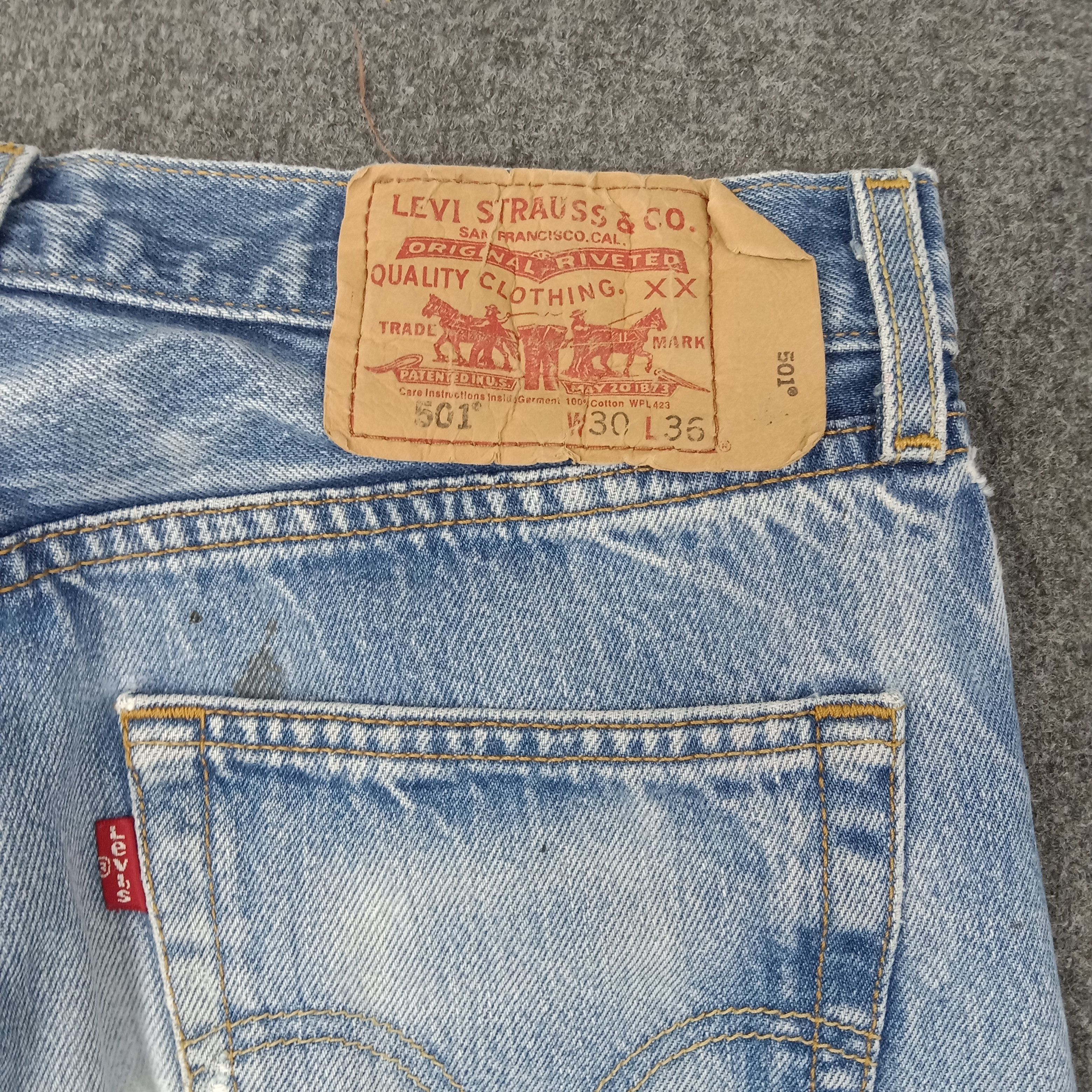 Levi's Levi's 501 American Distressed Denim Jeans C252N10 Size US 28 / EU 44 - 7 Thumbnail