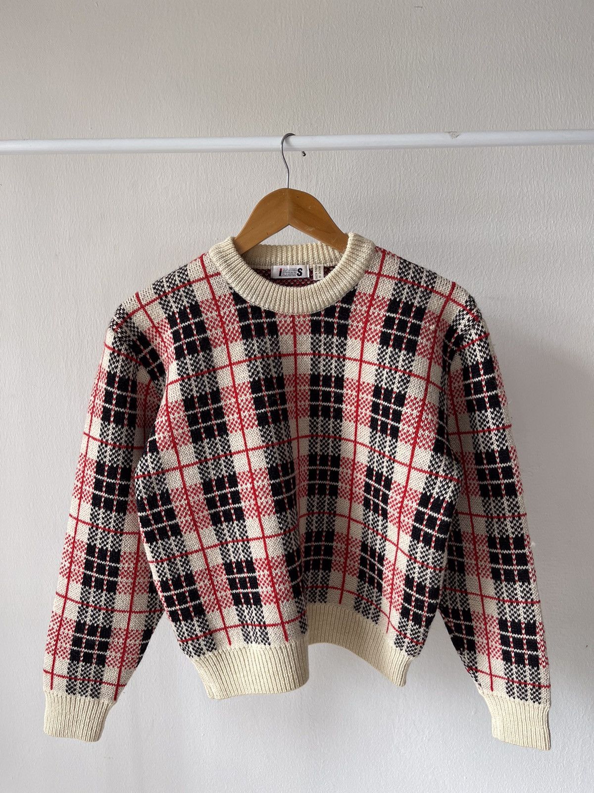 Issey Miyake 80s Issey Miyake Wool Plaid Knitwear A1 Size US S / EU 44-46 / 1 - 3 Thumbnail
