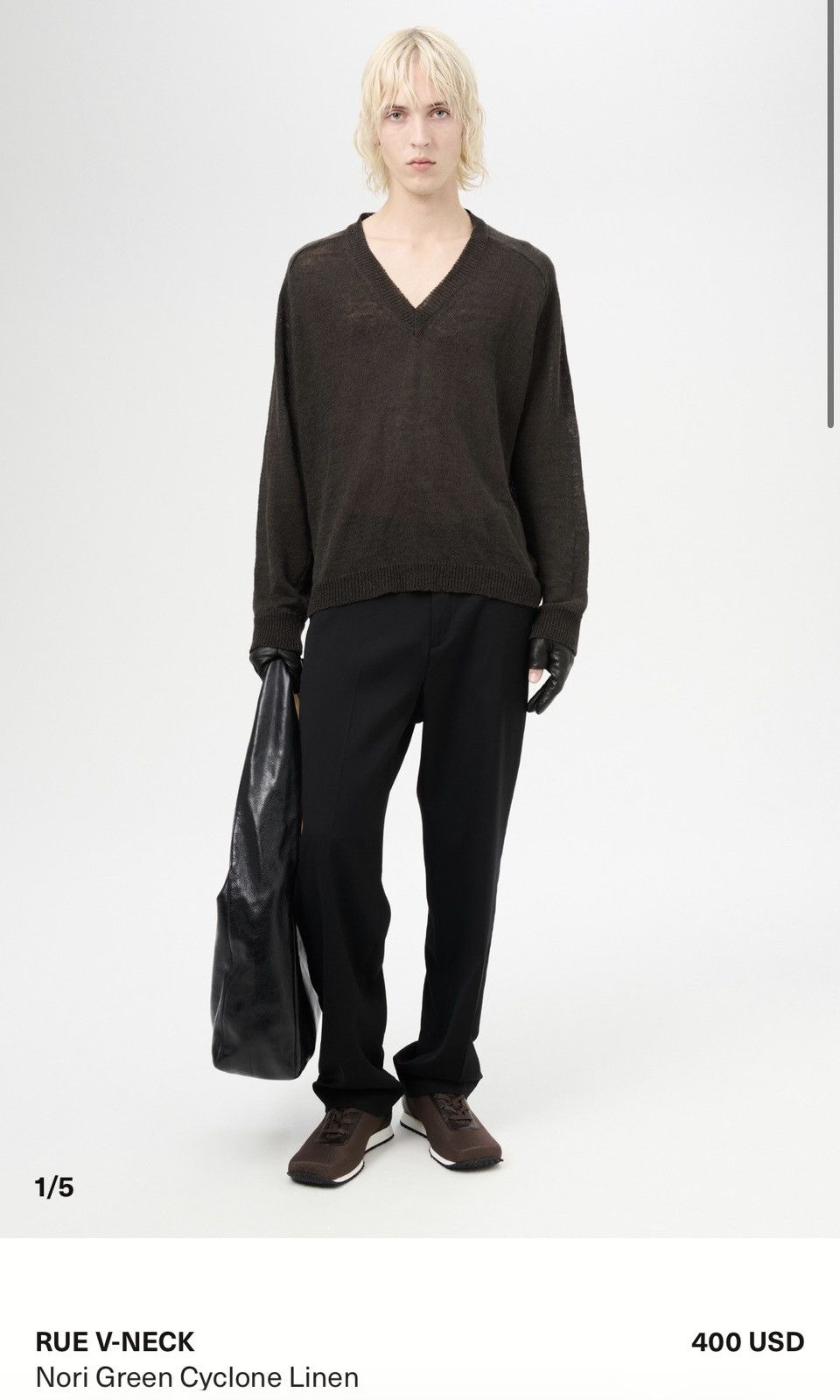 Our Legacy Our Legacy Rue V-Neck Sweater Size 48 Size US M / EU 48-50 / 2 - 2 Thumbnail