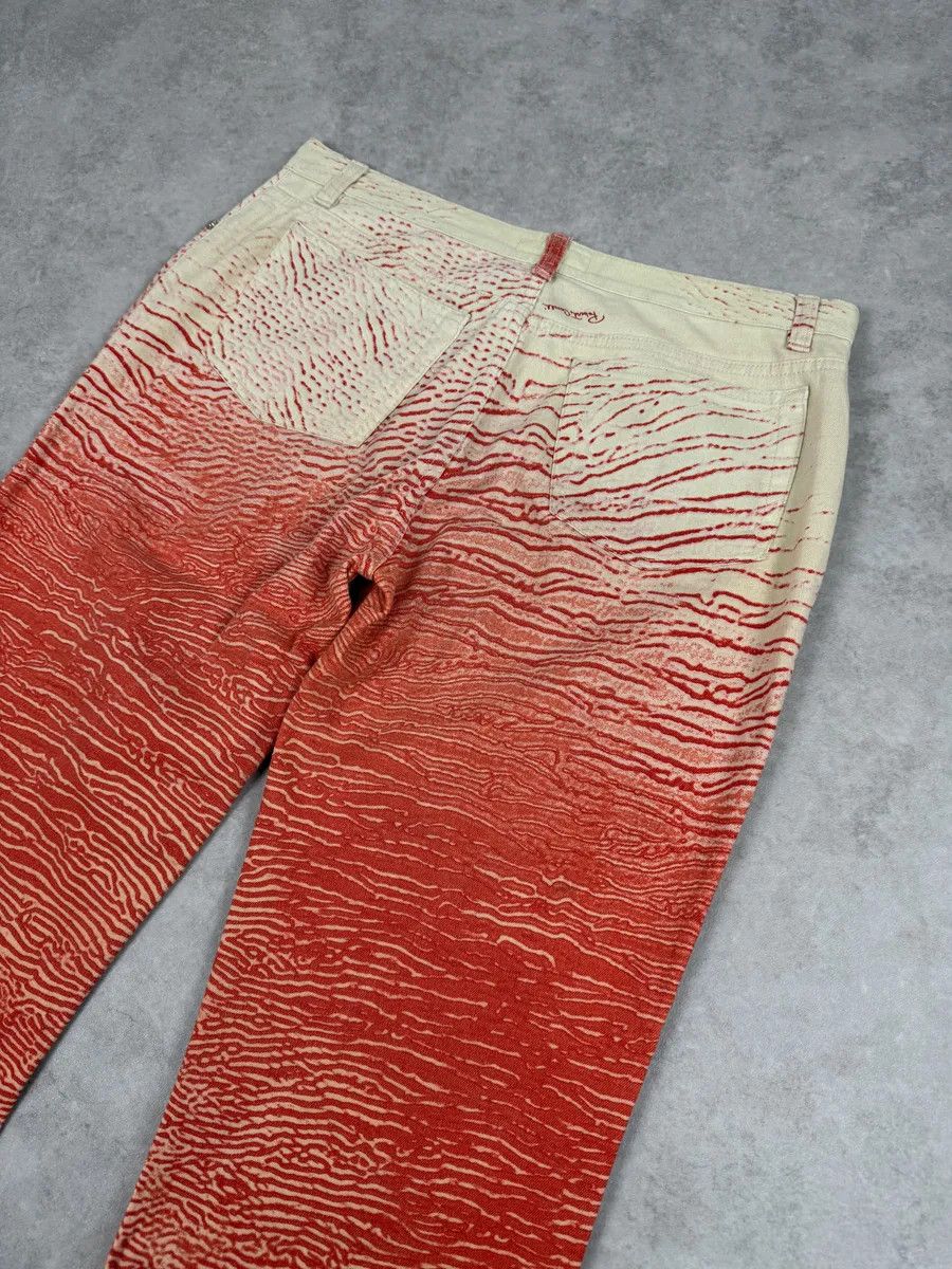 Roberto Cavalli 2000s Roberto Cavalli Red & White Coral Pants Size US 30 / EU 46 - 6 Thumbnail