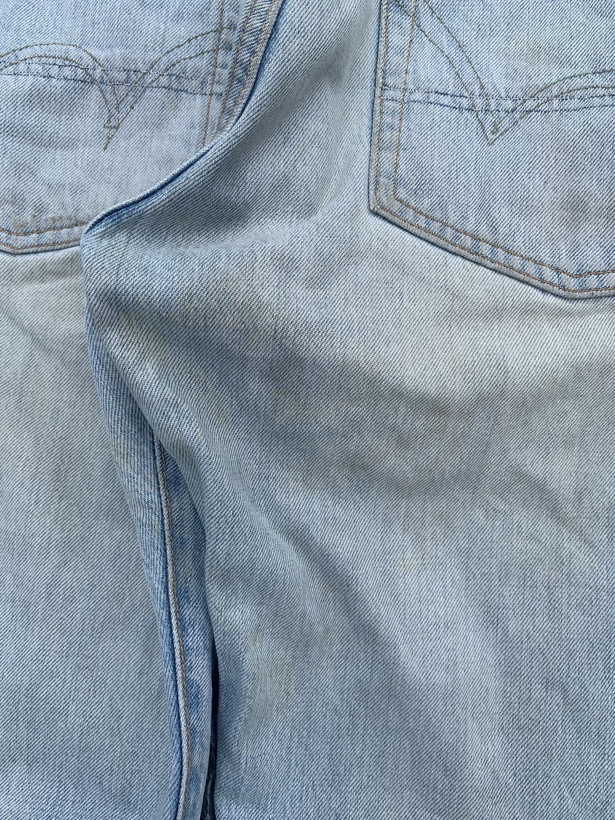 Edwin × Kapital × Vintage EDWIN 505 SELVEDGE BUTTON FLY BAGGY FADED DISTRESSED DENIM Size US 32 / EU 48 - 20 Thumbnail
