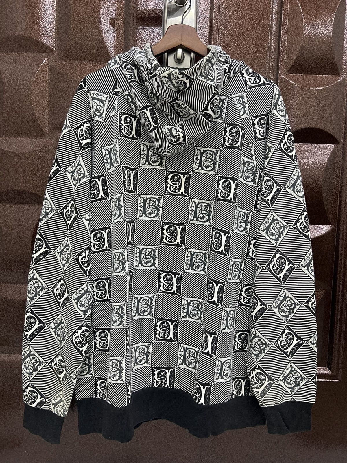 Japanese Brand BADBOY Full Printed Adjustable Hooded Full Zipper Sweatshirt Size US L / EU 52-54 / 3 - 5 Thumbnail