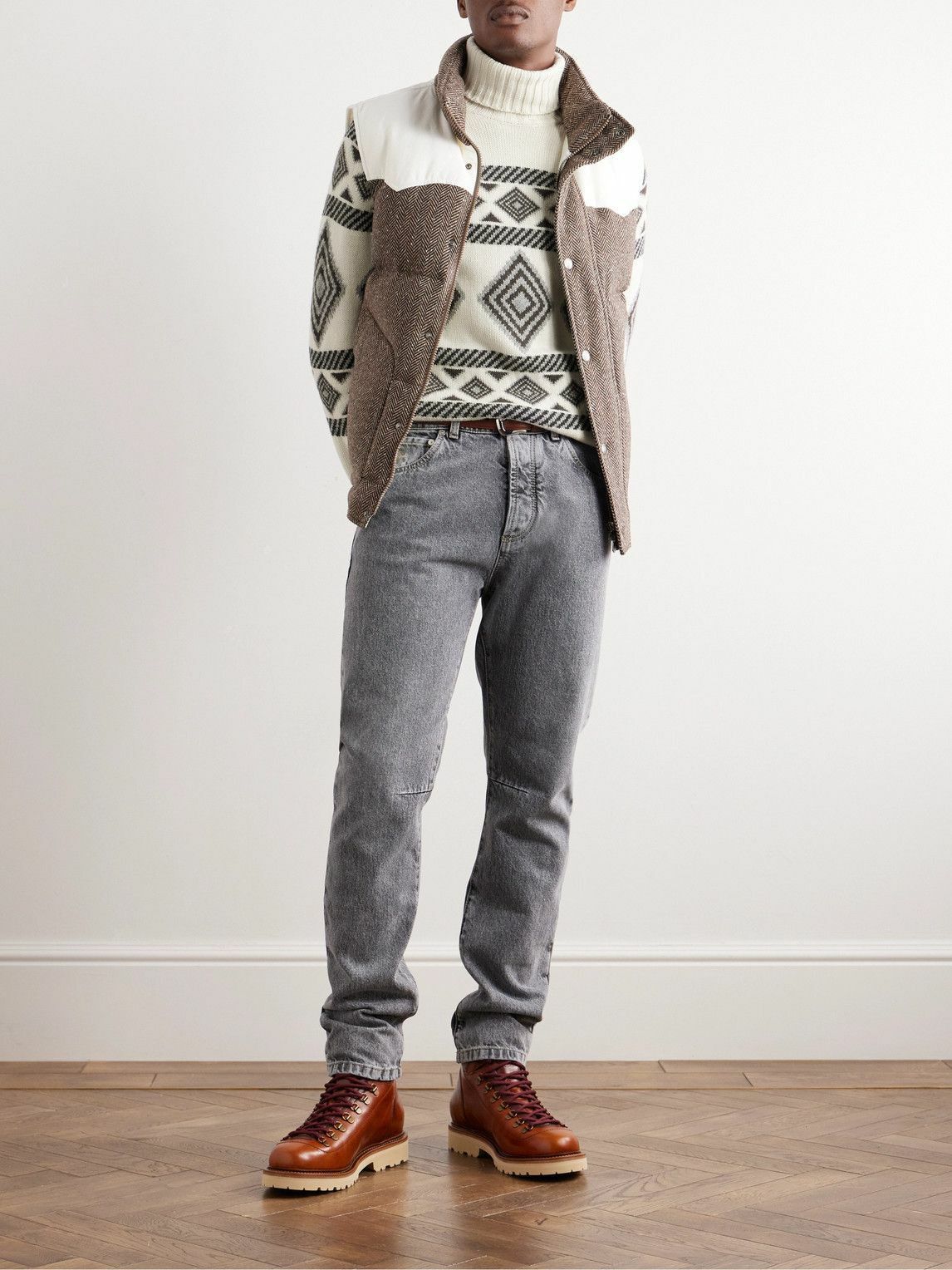 Brunello Cucinelli o1y0526 Turtleneck Sweater in Multicolor Size US S / EU 44-46 / 1 - 5 Thumbnail