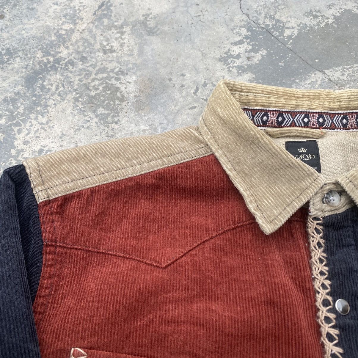 semanticdesign SEMANTIC DESIGN Western Stone Snap Button Corduroy Shirt Size US M / EU 48-50 / 2 - 5 Thumbnail