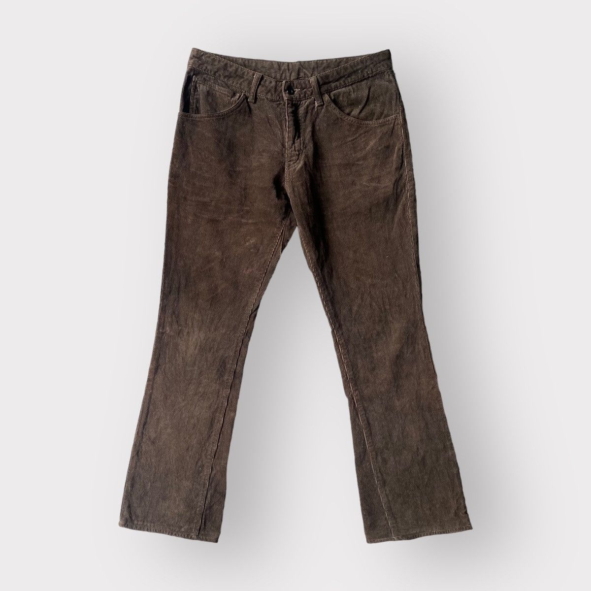 image of 2000’S Backlash Corduroy Flare Pants in Grey, Men's (Size 33)