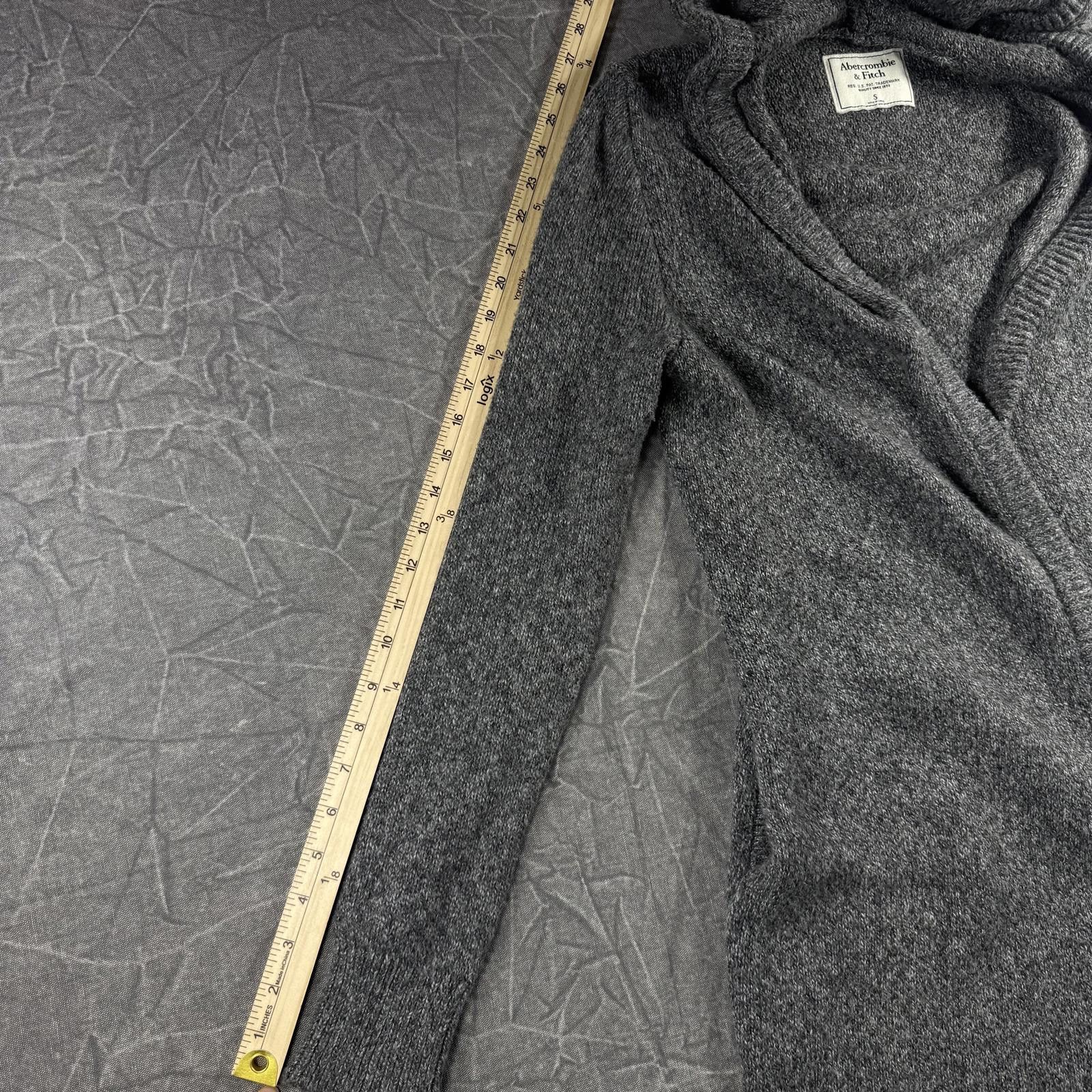 Abercrombie & Fitch Abercrombie Long Cardigan Women's S Gray Knit Size S / US 4 / IT 40 - 6 Thumbnail