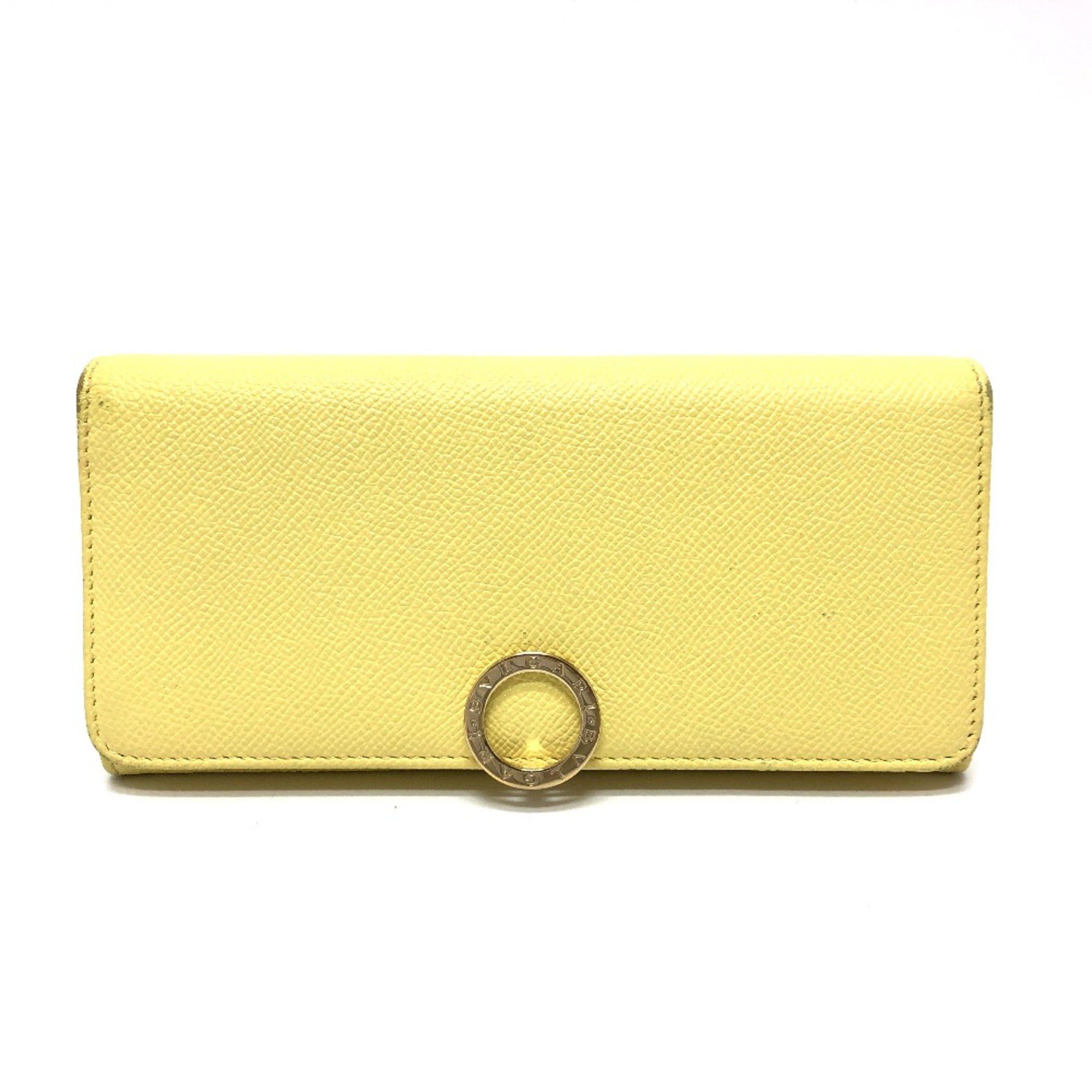 Bvlgari Bvlgari Logo clip Folded wallet Long Wallet yellow GoldHardware Size ONE SIZE - 1 Thumbnail