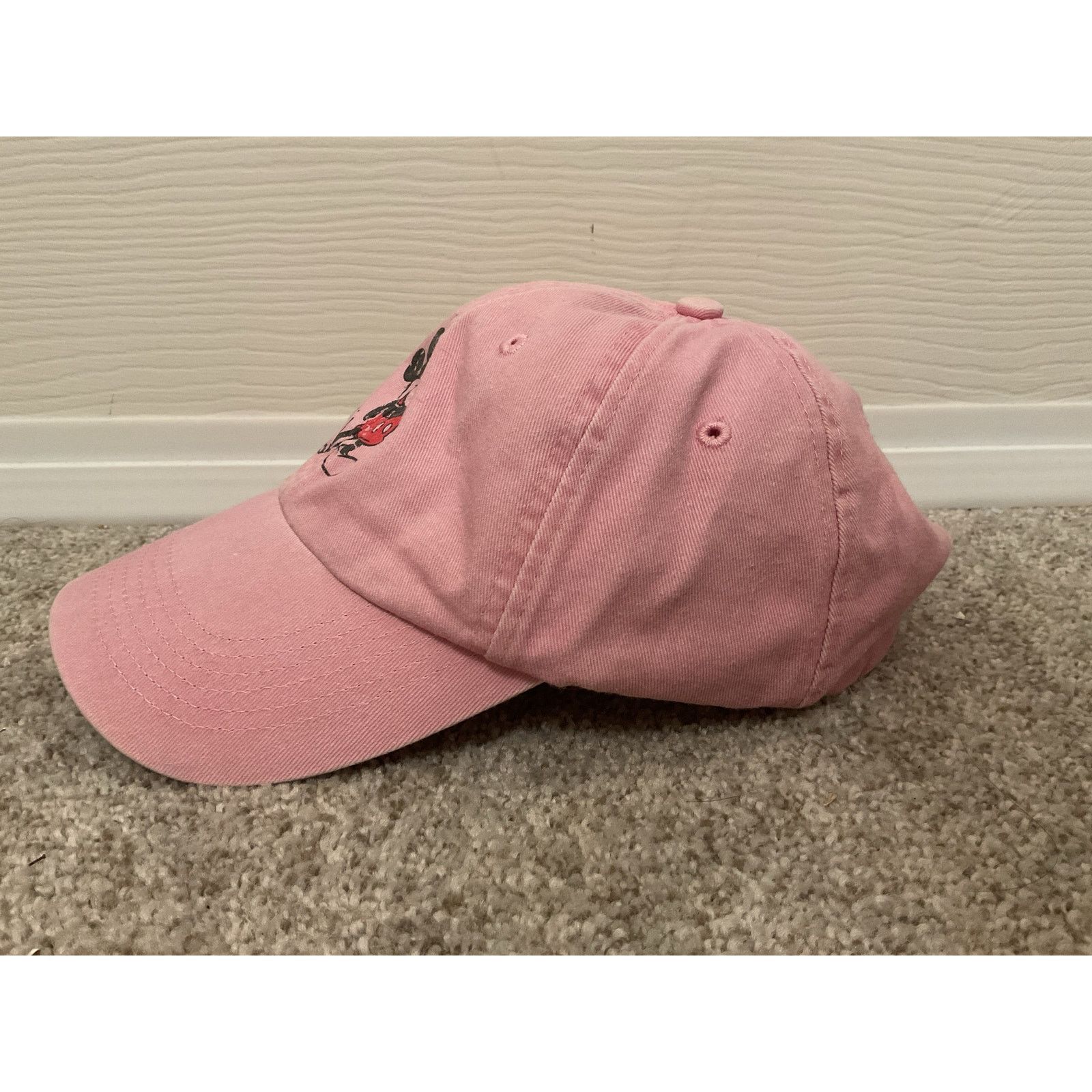 Disney Mickey Mouse Disney Parks Pink Adjustable Baseball Cap Hat Size ONE SIZE - 4 Thumbnail