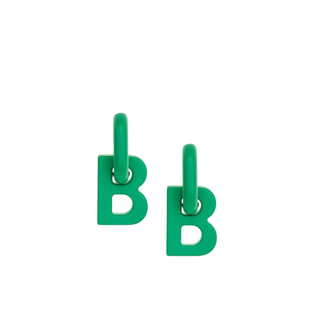 Balenciaga o1w1db11224 Size: OS / B Chain XS Earrings in Green Size ONE SIZE - 1 Preview