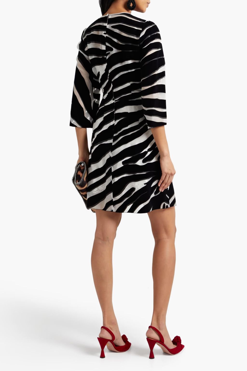 Dolce & Gabbana o1y0825 Mini Dress in Black/White Size XS / US 0-2 / IT 36-38 - 3 Thumbnail