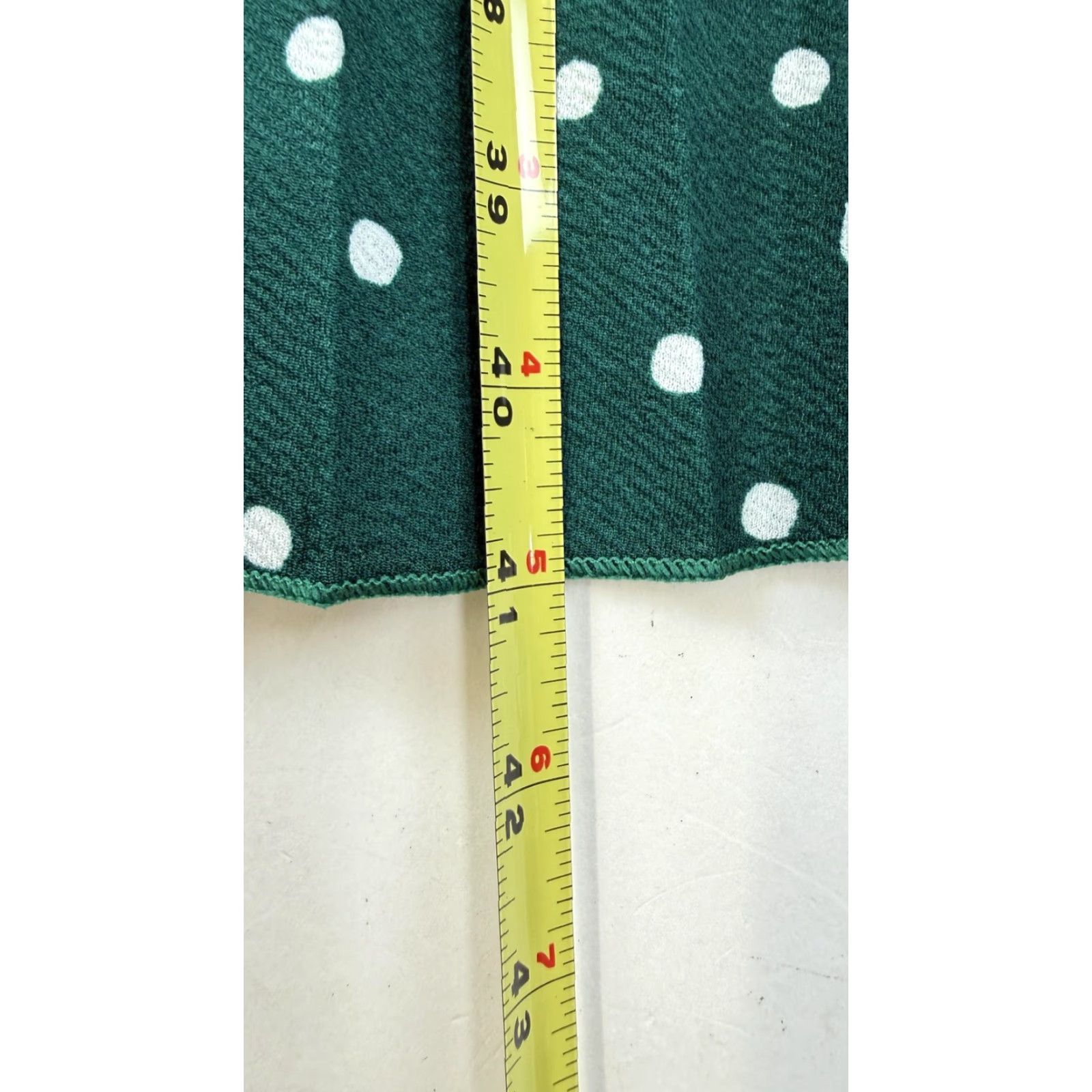 Vintage Lark + Grey Dress Womens Medium Green Polka Dot Sleeveless Fit & Flare Midi Size M / US 6-8 / IT 42-44 - 6 Thumbnail