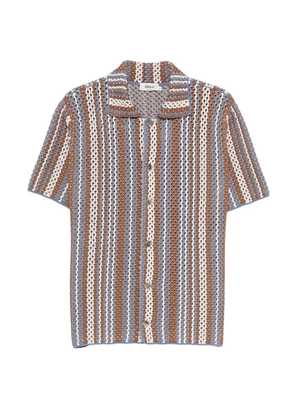Altea Striped Short Sleeve Shirt Size US S / EU 44-46 / 1 - 1 Thumbnail