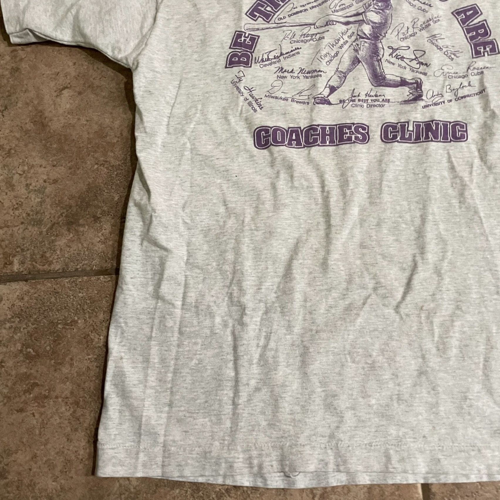 MLB VINTAGE MLB Coaches clinic graphic Tee Mens Size L USA White Shirt Size US L / EU 52-54 / 3 - 3 Thumbnail