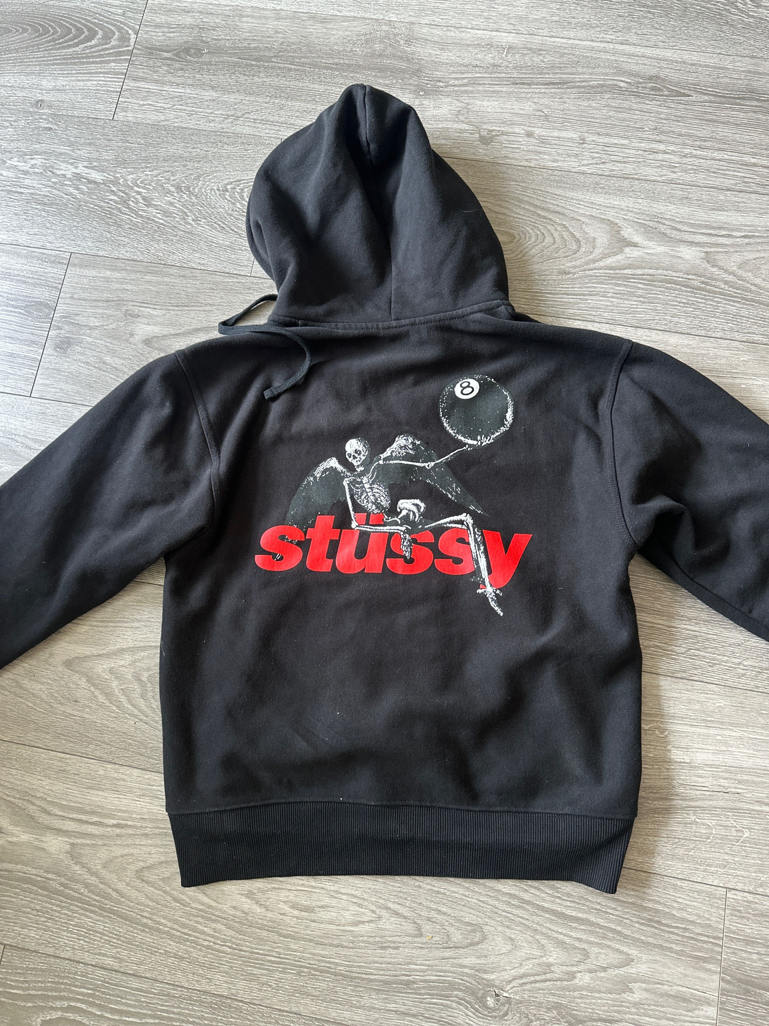 Stussy Stussy Skeleton 8 Ball Apocalypse Zip Hoodie | Grailed